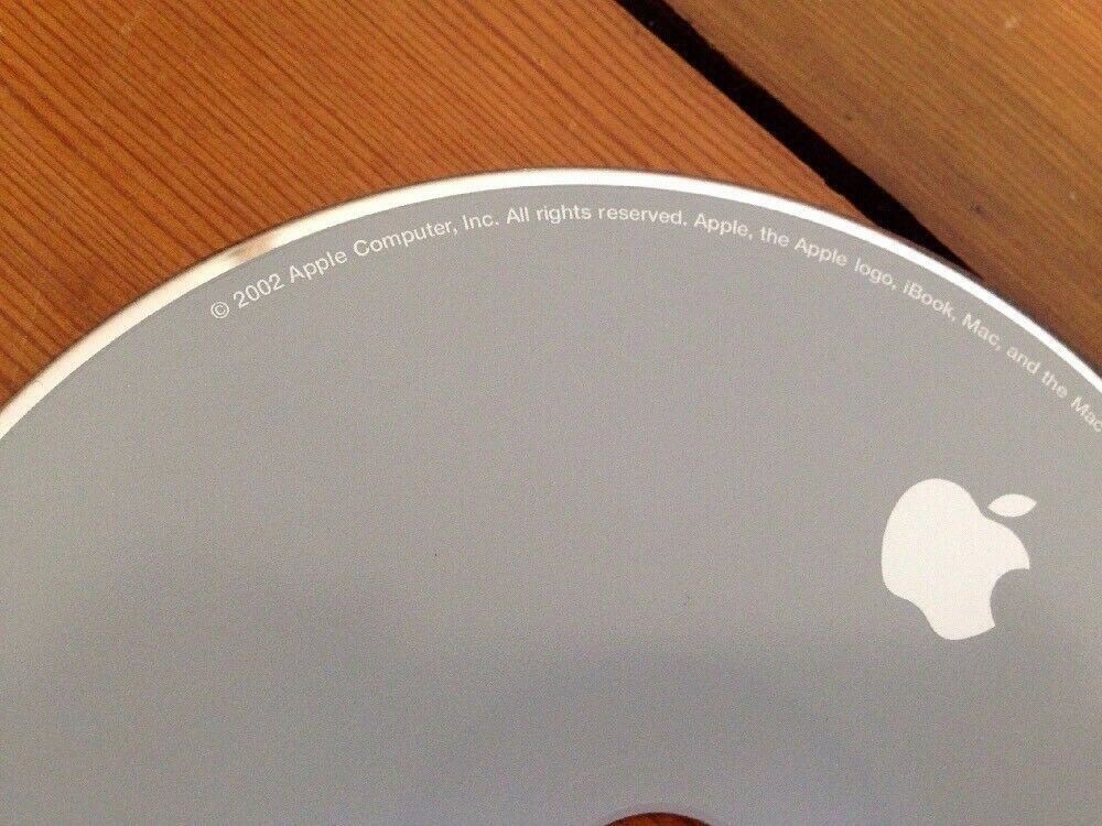 Vintage 2002 Mac Applications 1.4 CD Disc iBook Software Install Macintosh