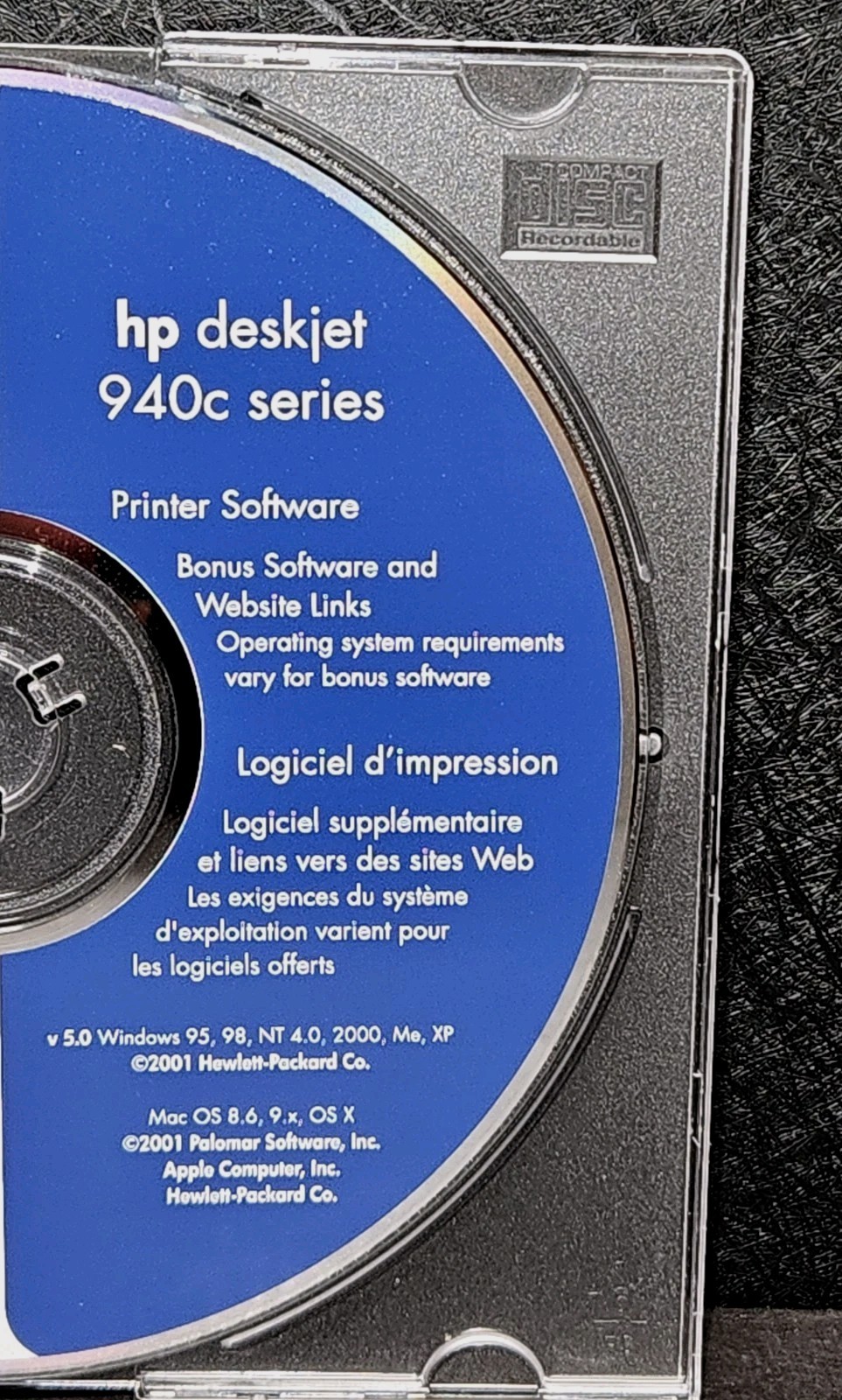 HP Deskjet 940c Series Printer – Driver & Software CD