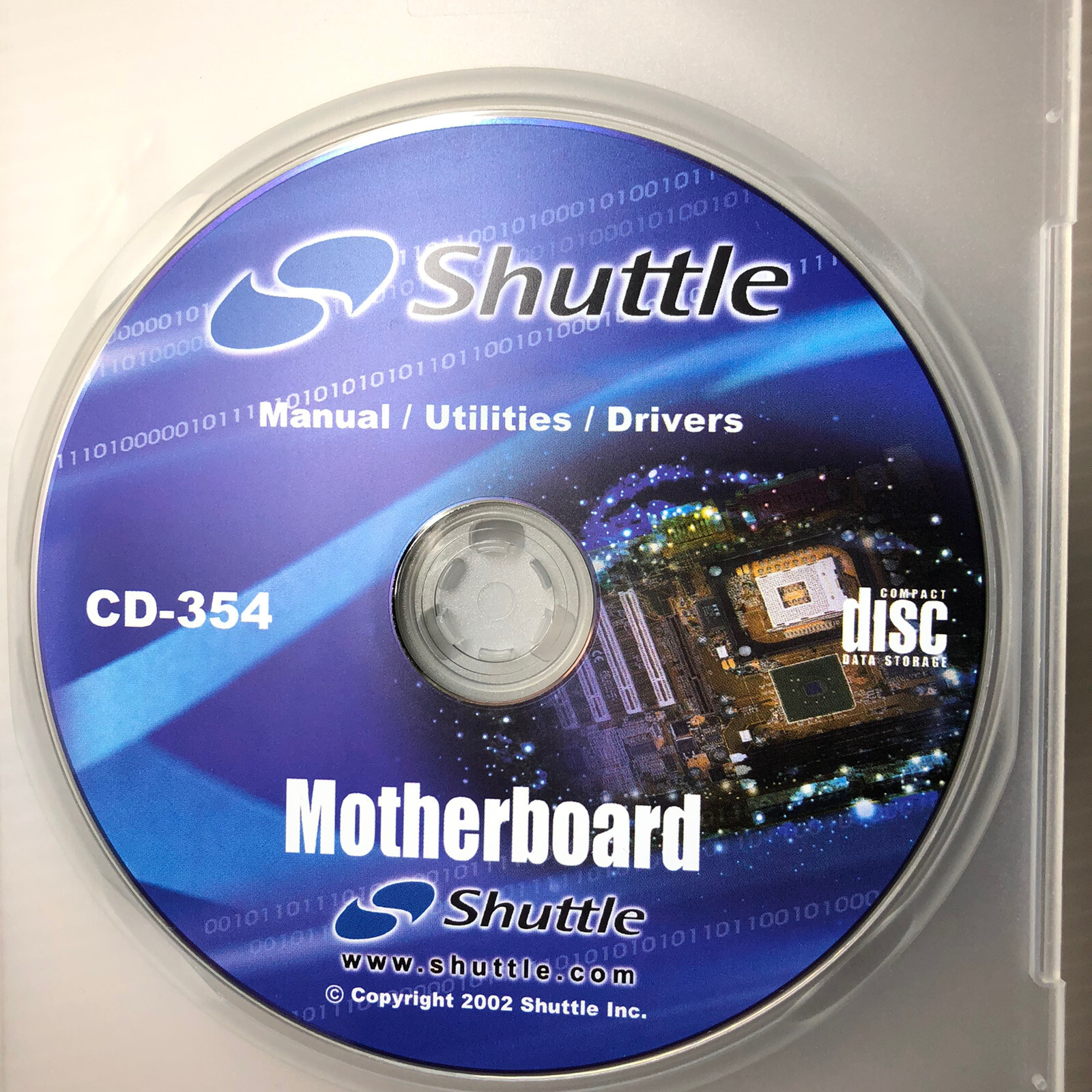 Shuttle CD-354 Motherboard Drivers Manual Utilities CD