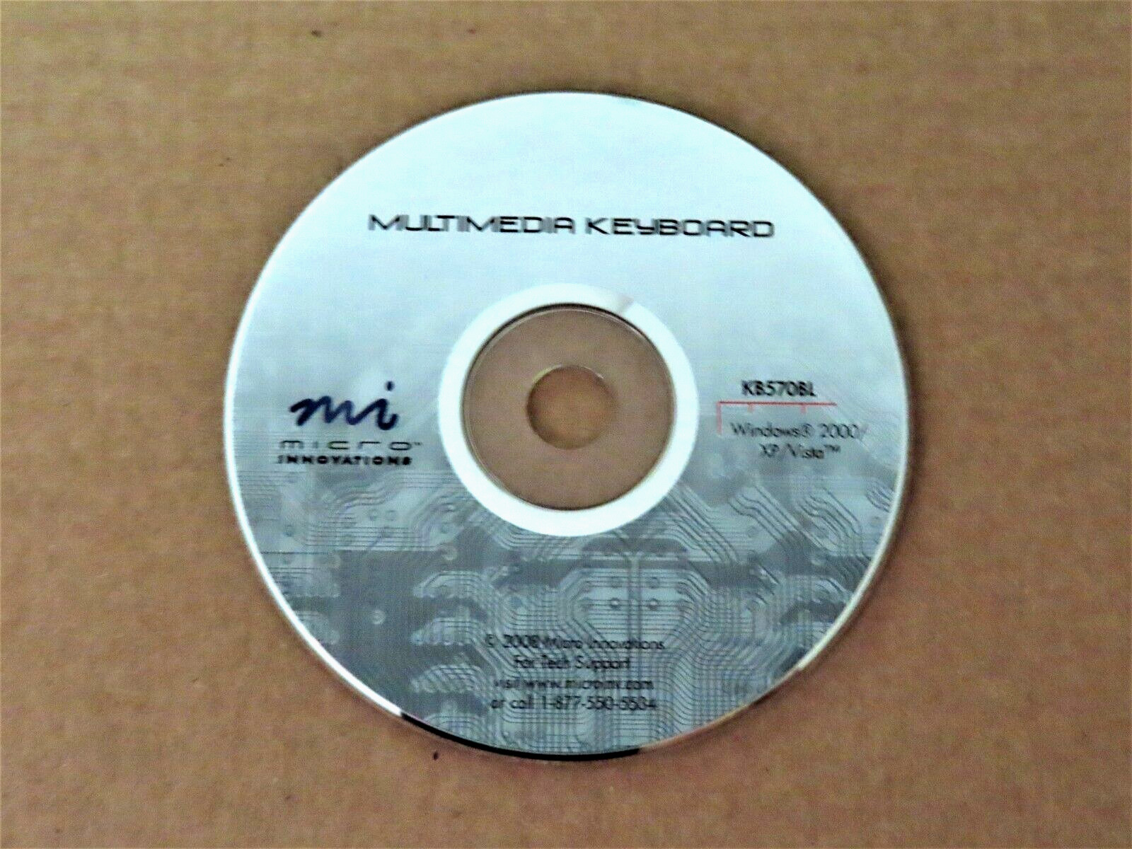 Micro Innovations Multimedia Keyboard CD 2008 for Windows 2000/XP/Vista TESTED