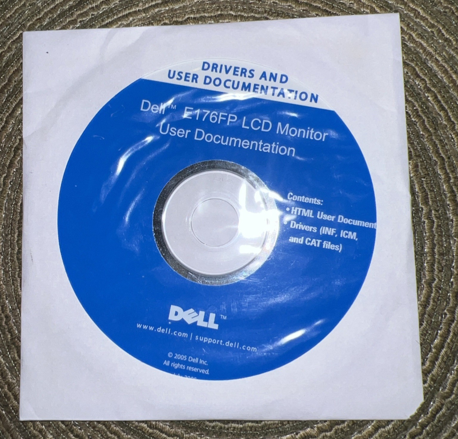 Drivers & User Documentation Dell E176FP Color Monitor Disc Only $1.99 Shipping