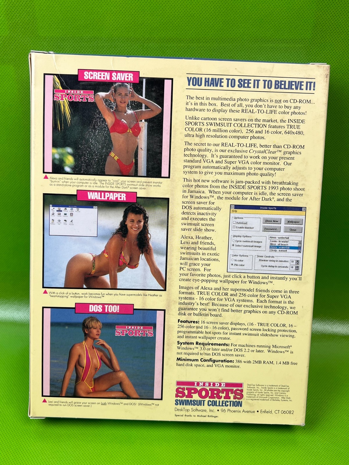 PC Inside Sports Swimsuit Collection Screen Saver Wallpaper Big Box