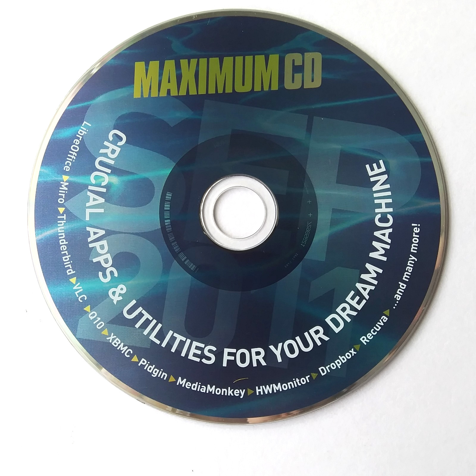 Maximum CD 2014 Crucial Apps Utilities Software Disc VLC Dropbox Recuva PC