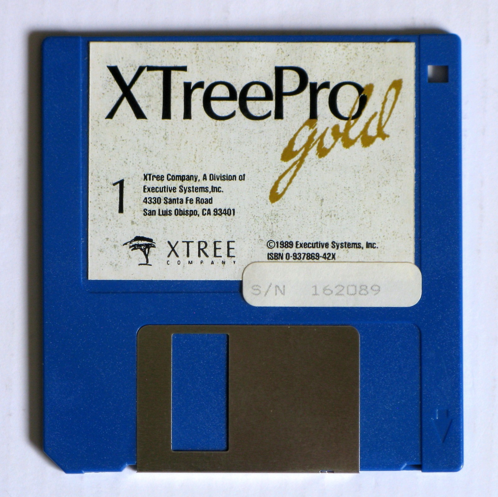 Vintage XTreePro gold, File and Disk Manager for DOS, 3.5″ 720Kb Floppy Disk