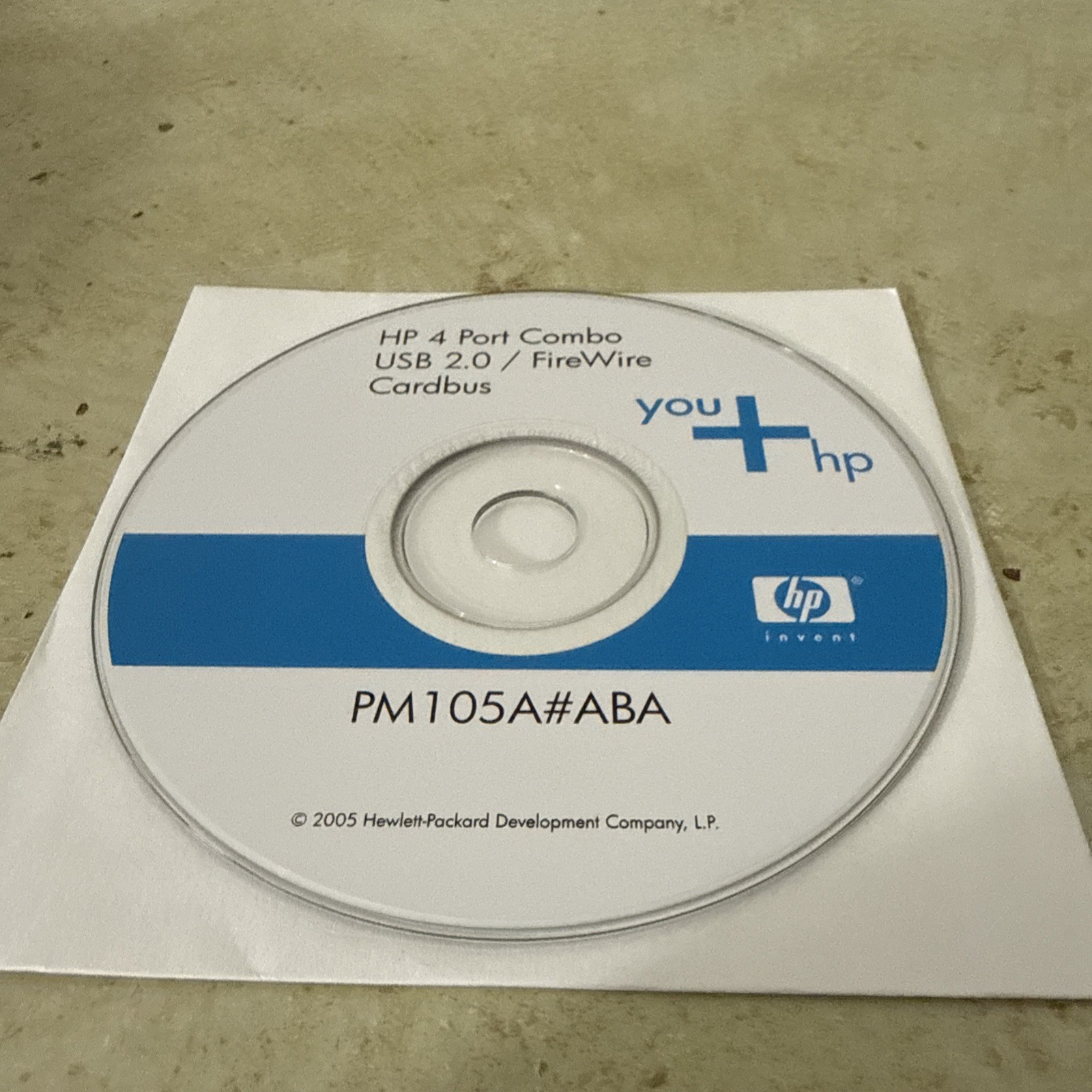 HP Color 4 Port Combo USB 2.0/ FireWire Cardbus Disk CD PM105A#ABA