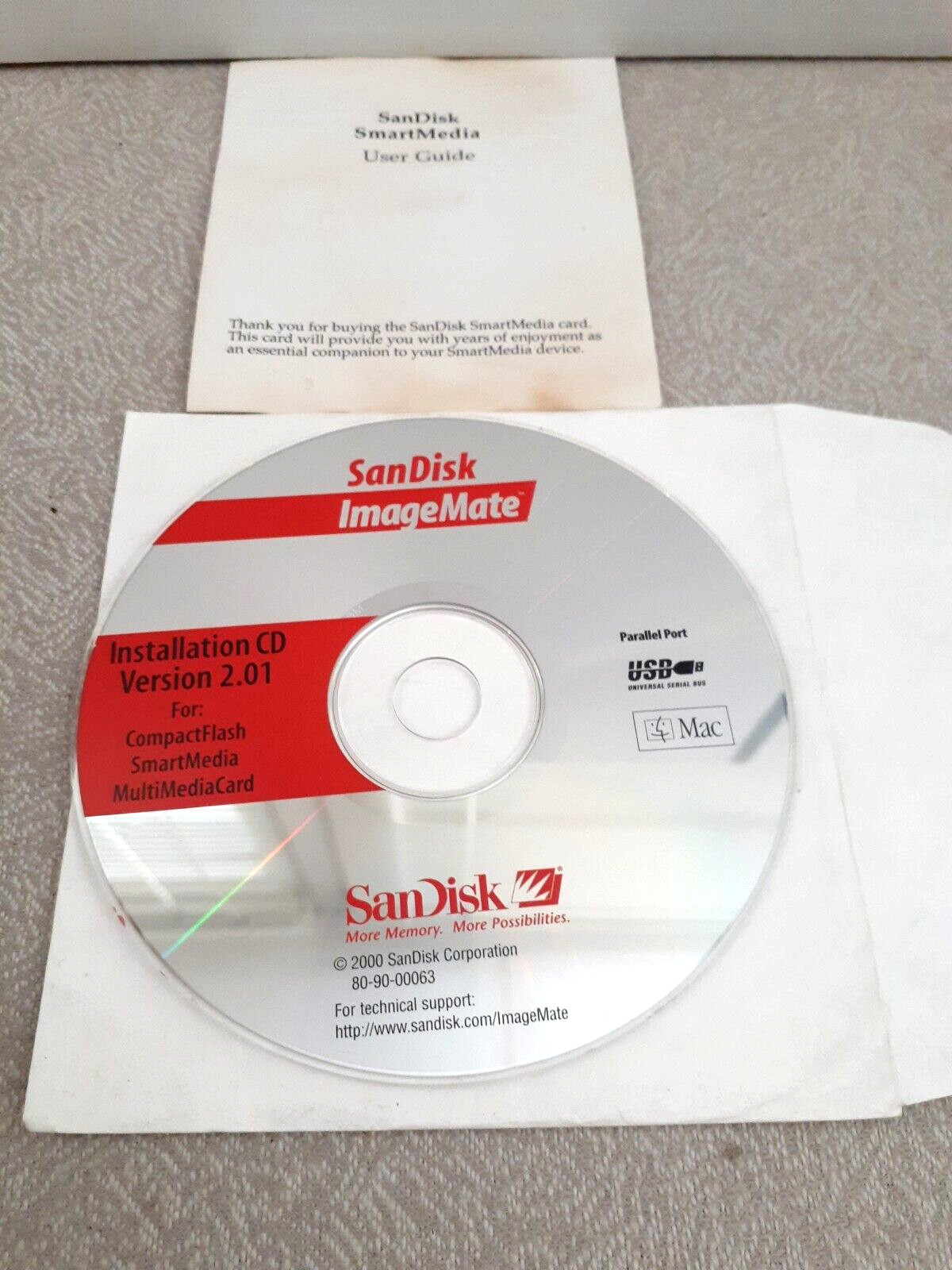SanDisk Installation CD Version 2.01  Image Mate USB Reader/Writer Guide