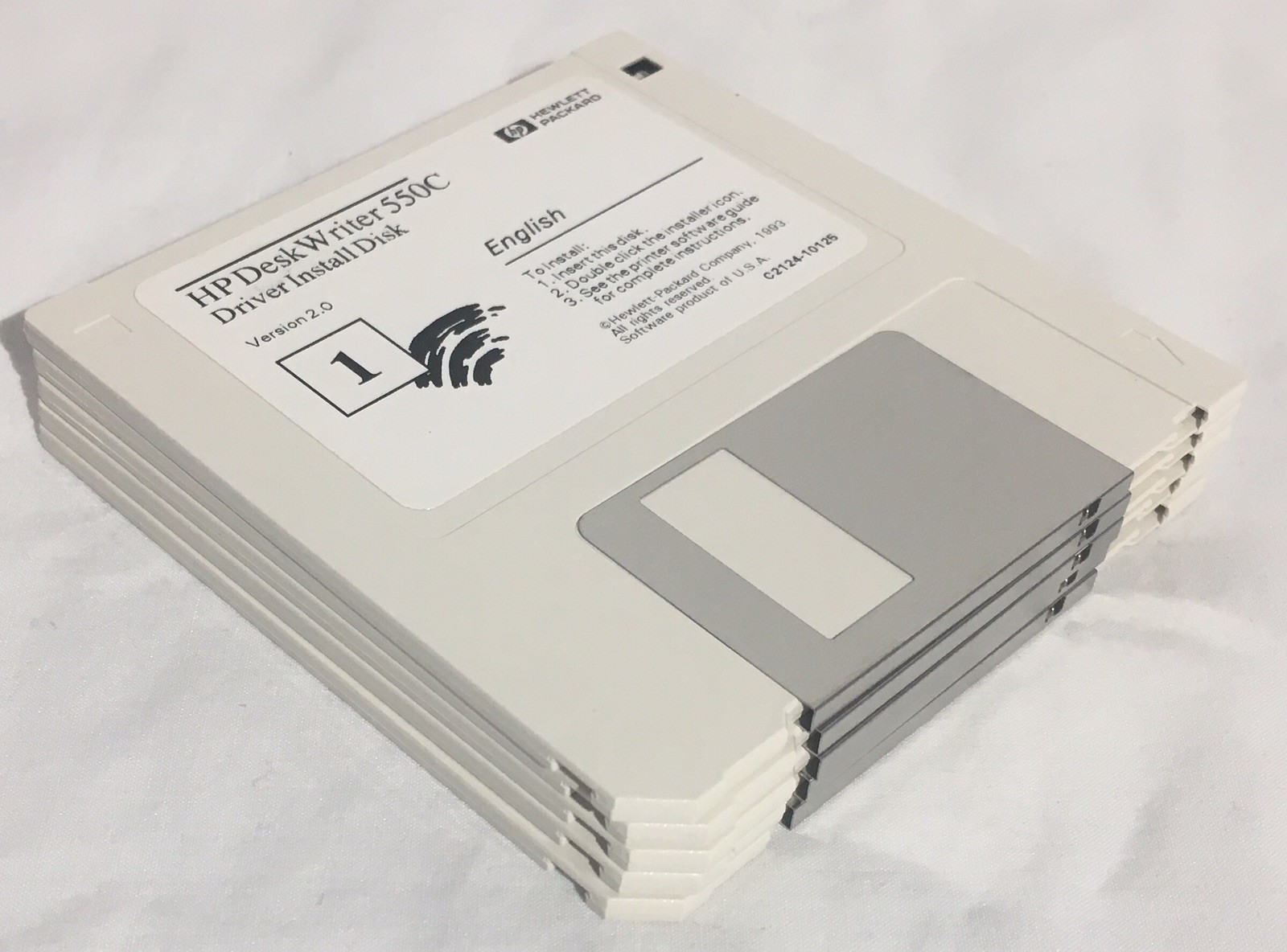 Vintage HP Hewlett-Packard Deskwriter 550C 3.5″ Diskettes Driver Utilities Disks
