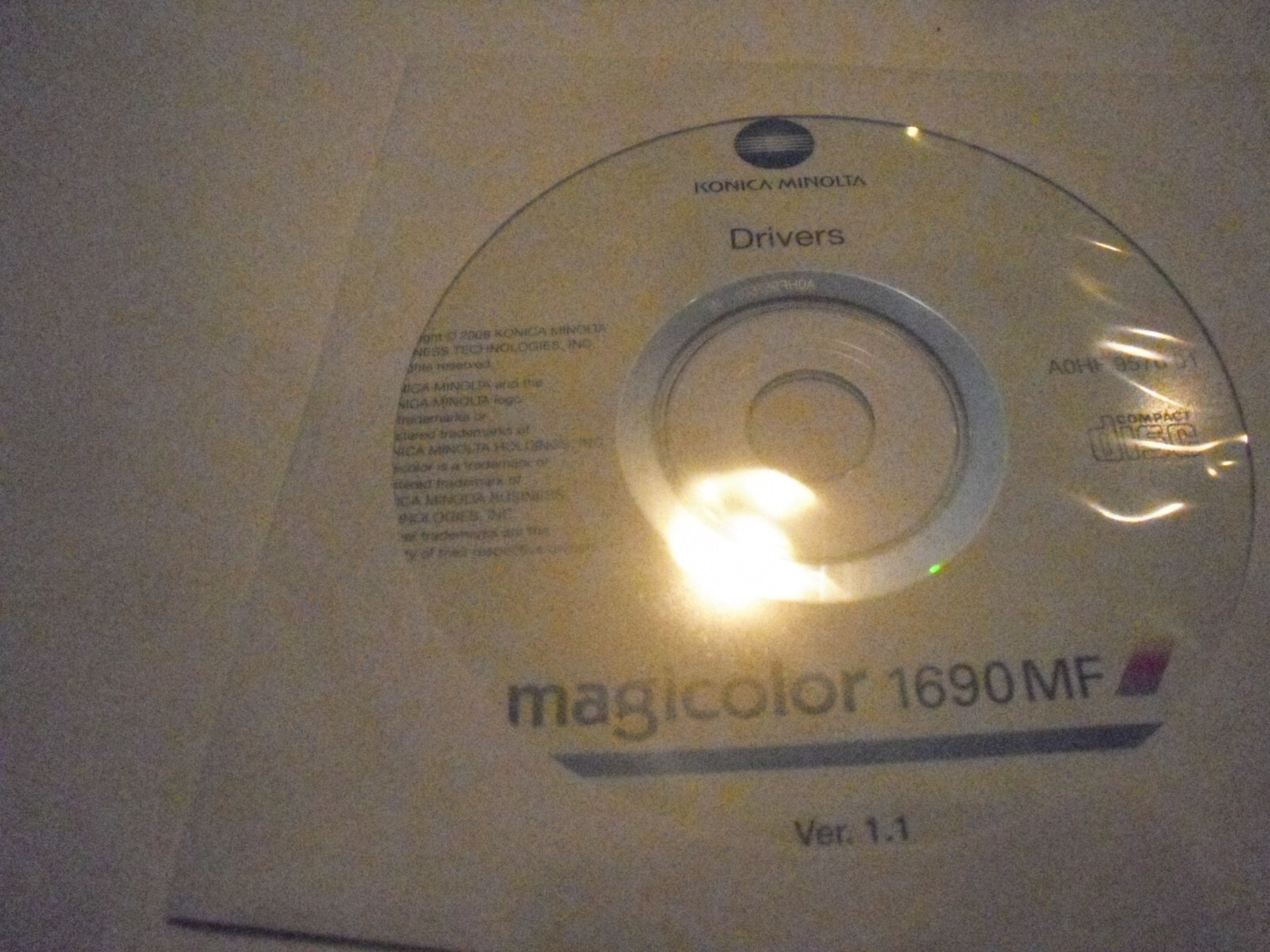 Konica Magicolor 1690MF Setup Installation CD ROM Software CD Driver Disk