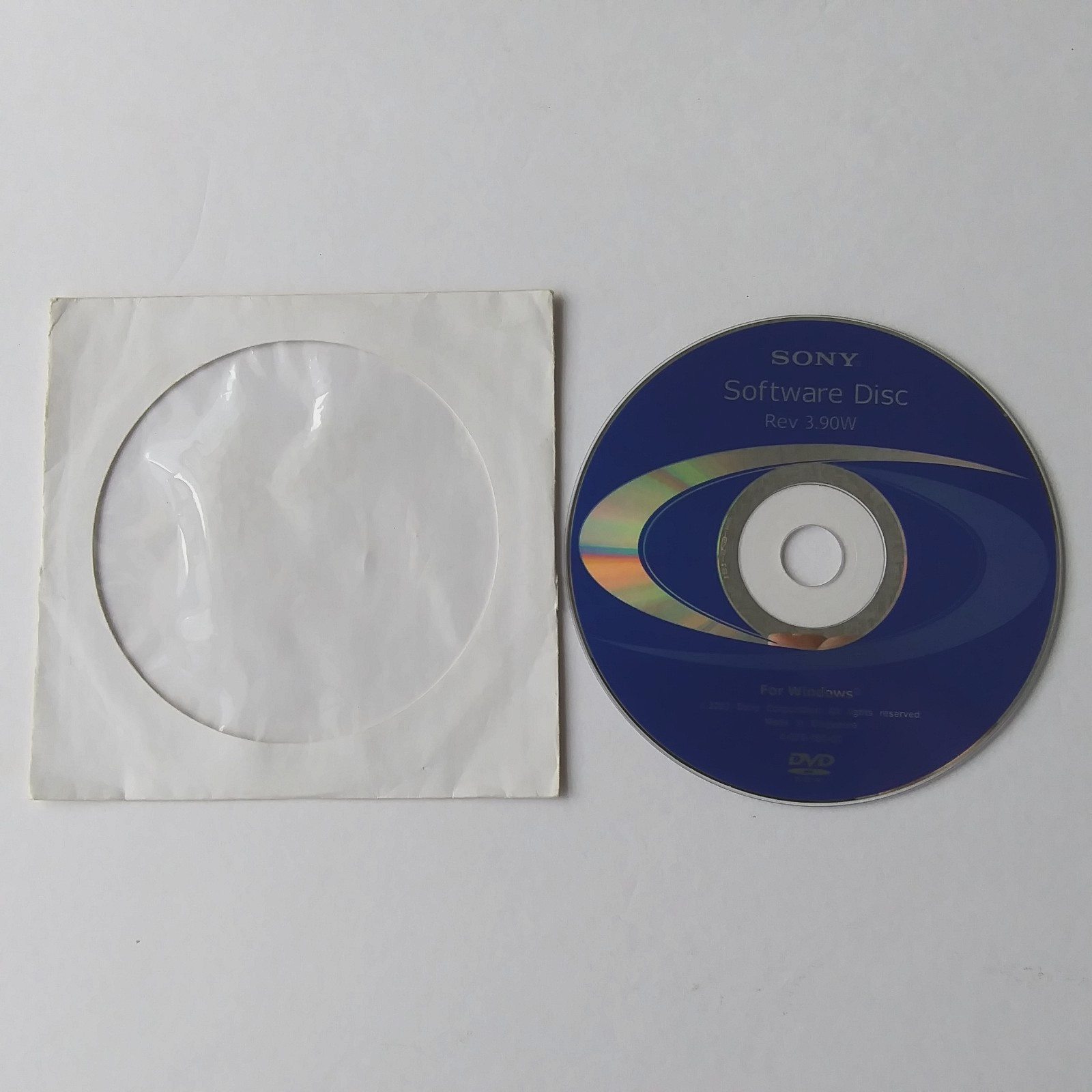 Sony Software Disc Rev 3.90W DVD-ROM Recovery Driver Utility Windows OEM CD