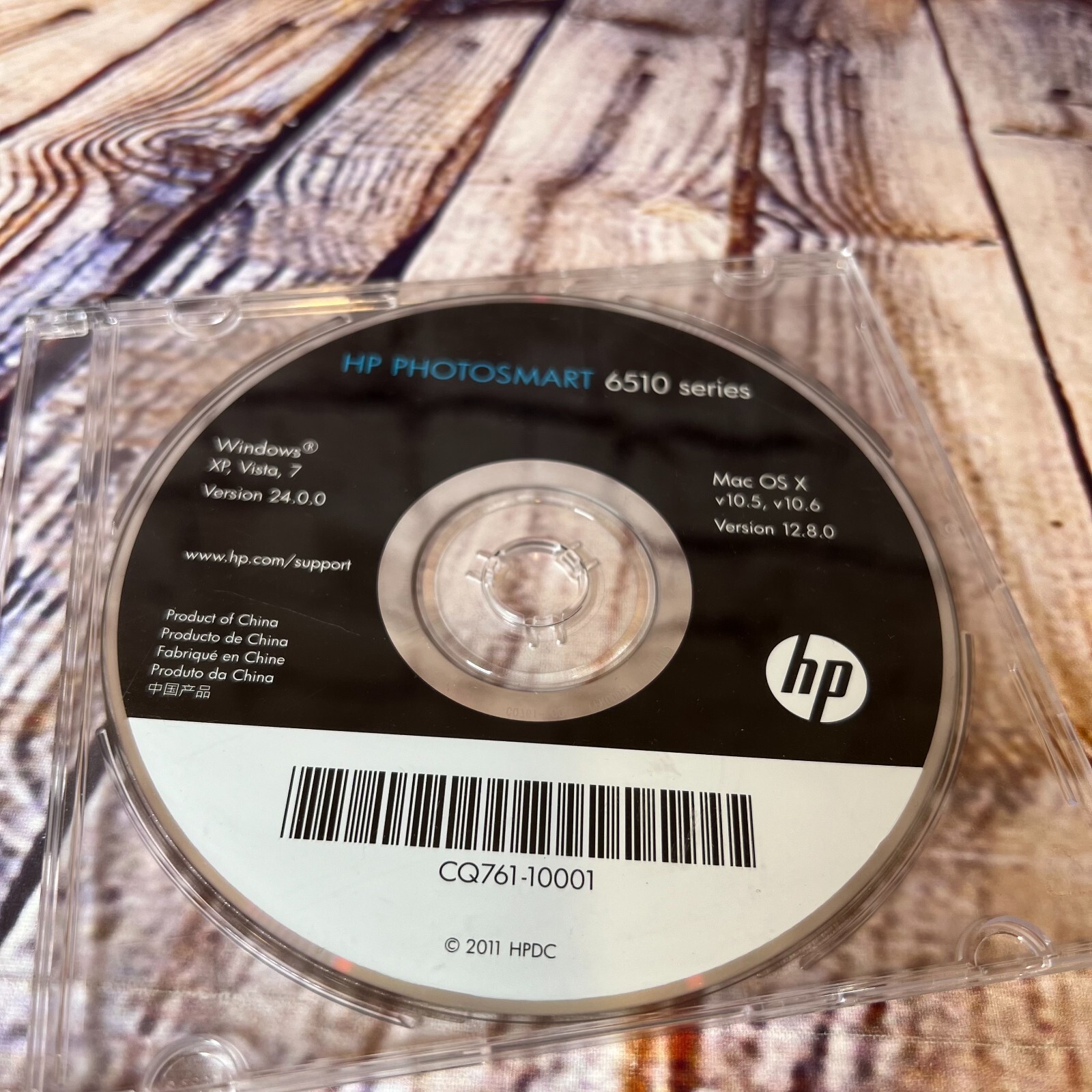 HP PHOTOSMART 6510 Series Windows, 21.0.0 and Mac OS X, 12.8.0 CD Software