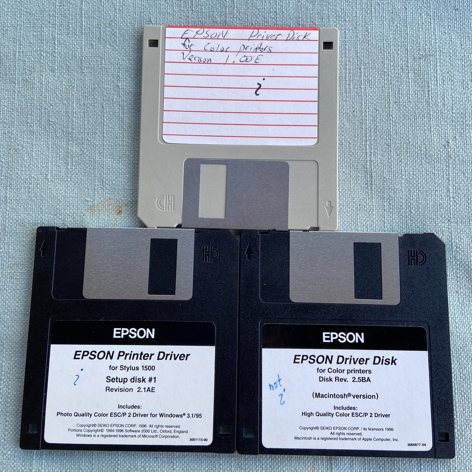 Computer Software Drivers Printer Epson Lexmark HP ScanJet IIe 5700 Stylus 1500