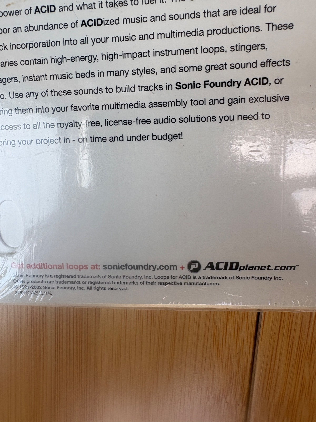 CD LOOPS FOR ACID CINEMATIX VOL 2 SONIC FOUNDRY NEW SEALED