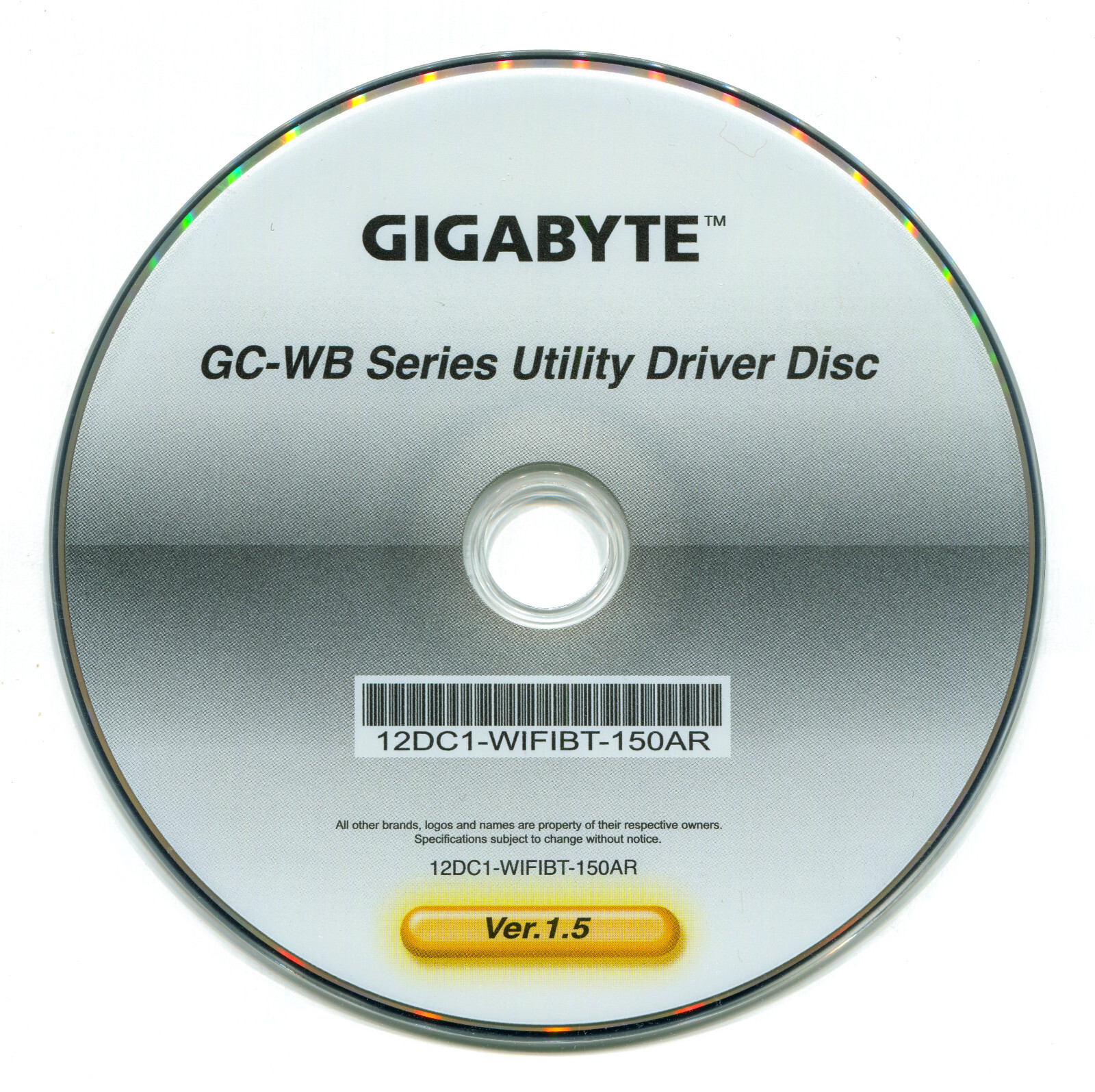 Gigabyte GC-WB Series Utility Driver Disc 12DC1-WIFIBT-150AR