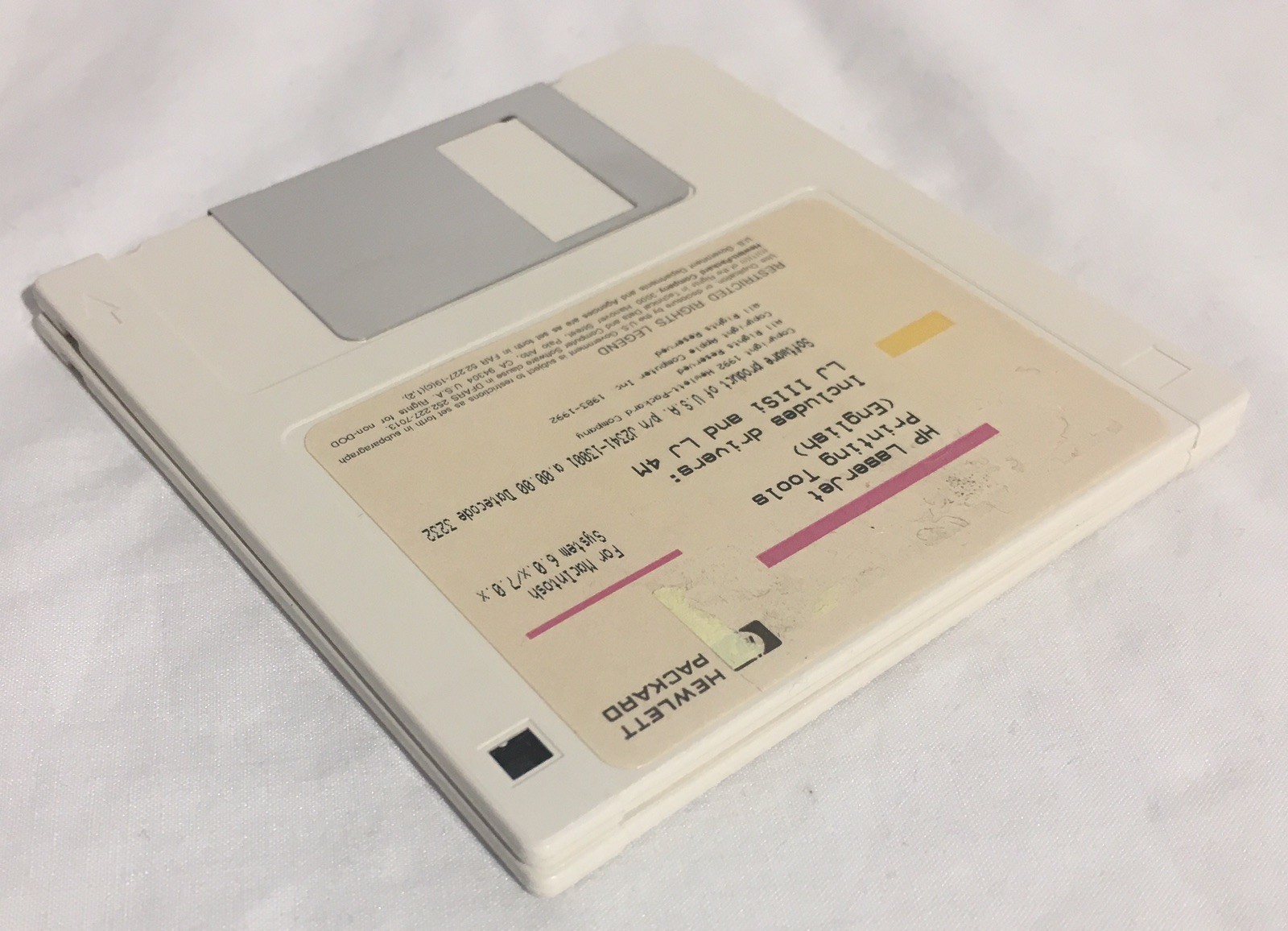 Vintage HP Hewlett-Packard LaserJet 3.5″ Diskettes Driver Utilities Disks MAC