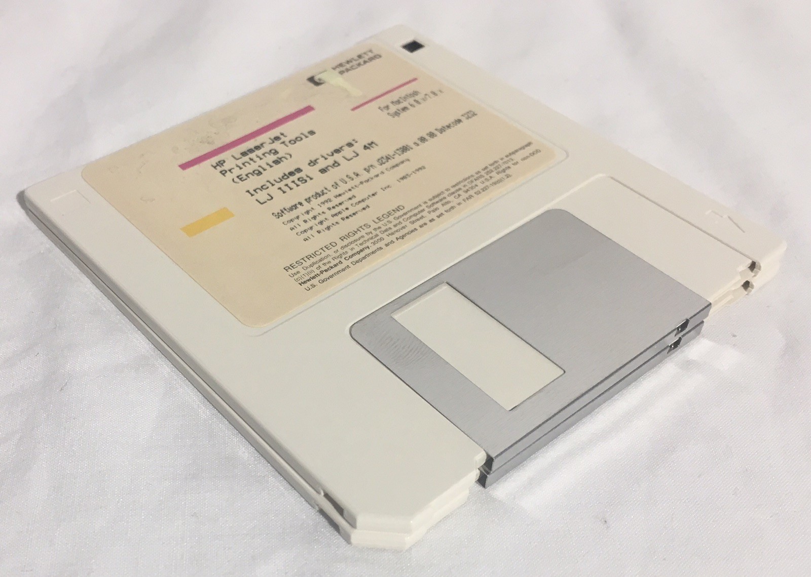 Vintage HP Hewlett-Packard LaserJet 3.5″ Diskettes Driver Utilities Disks MAC