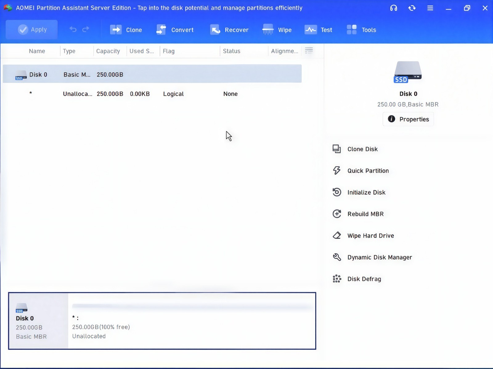 AOMEI Partition Assistant Server Bootable DVD/USB