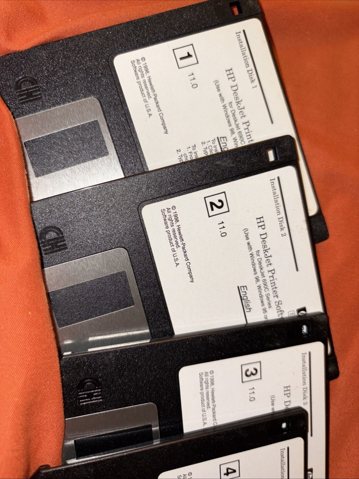 Hewlett Packard HP Deskjet Printer Software 690C Series 3.5” Floppy Disks