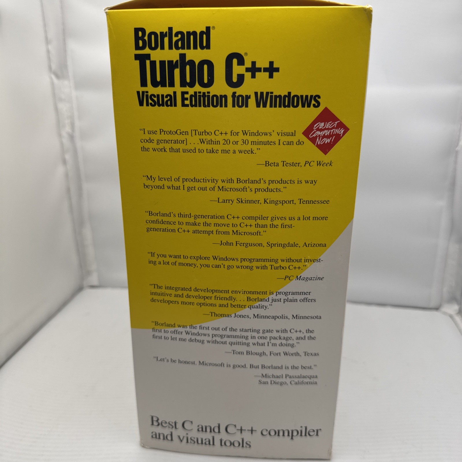 Borland Turbo C++ Suite (CD-ROM, 3.5″, Windows 4.5, DOS 3.0) Media