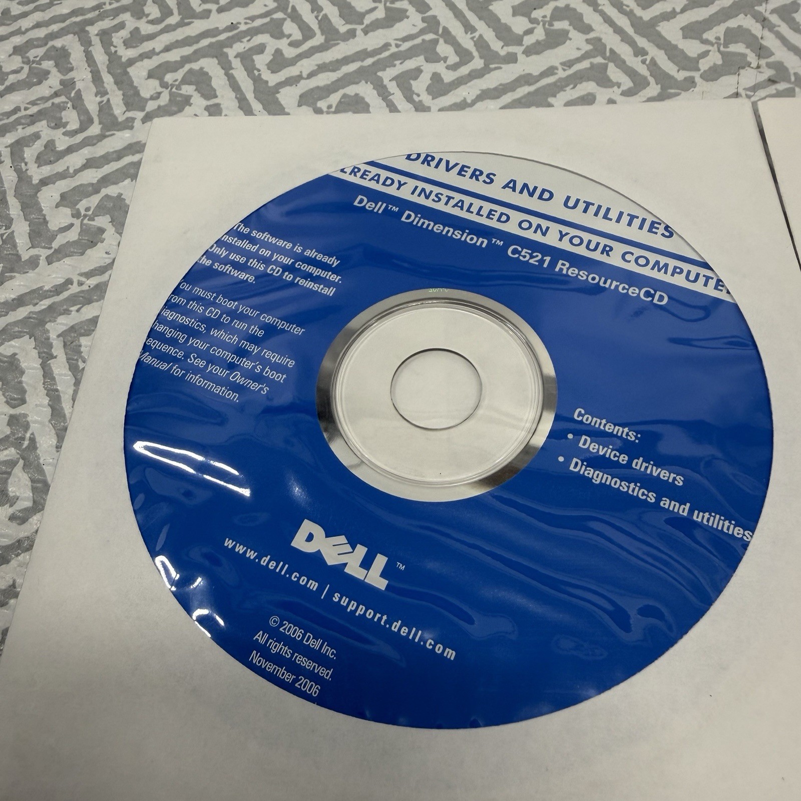Vintage Dell Software Disc Lot – ResourceCD, Monitor Drivers, Application Disc