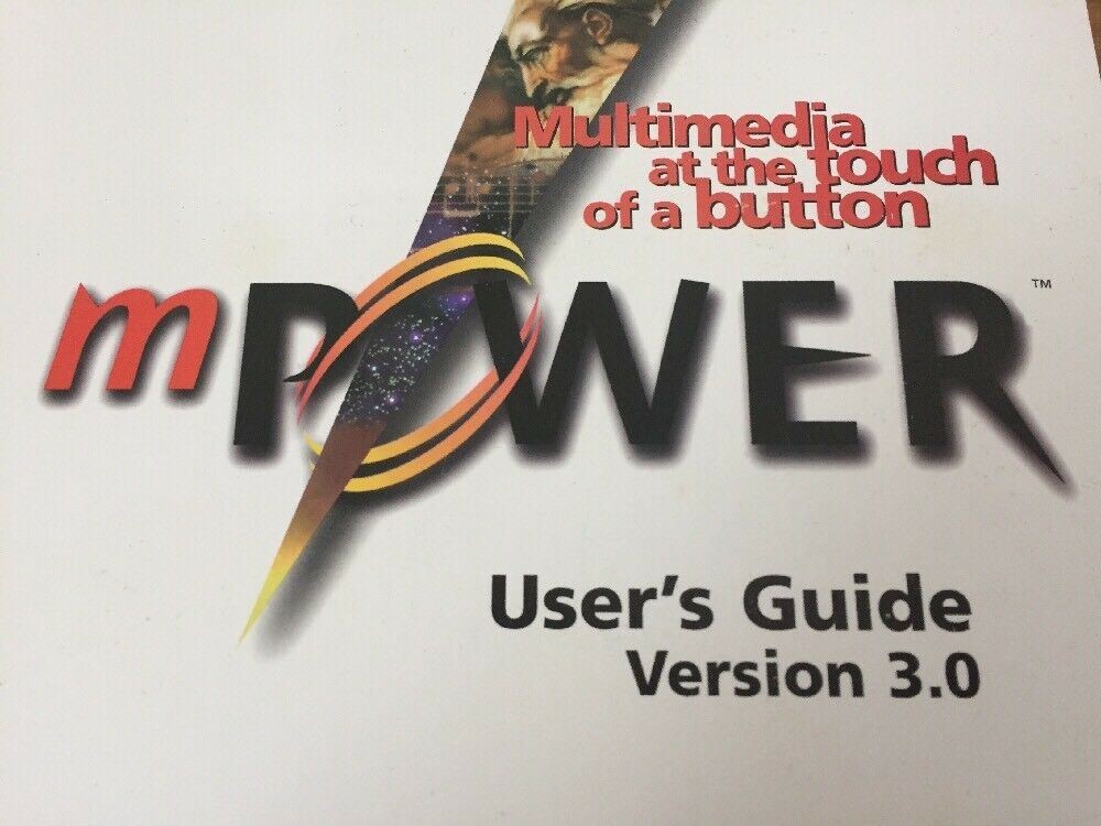 Vintage 1999 mPower 3.0 Multimedia Windows Mac Software v3 CD Disk w Manual