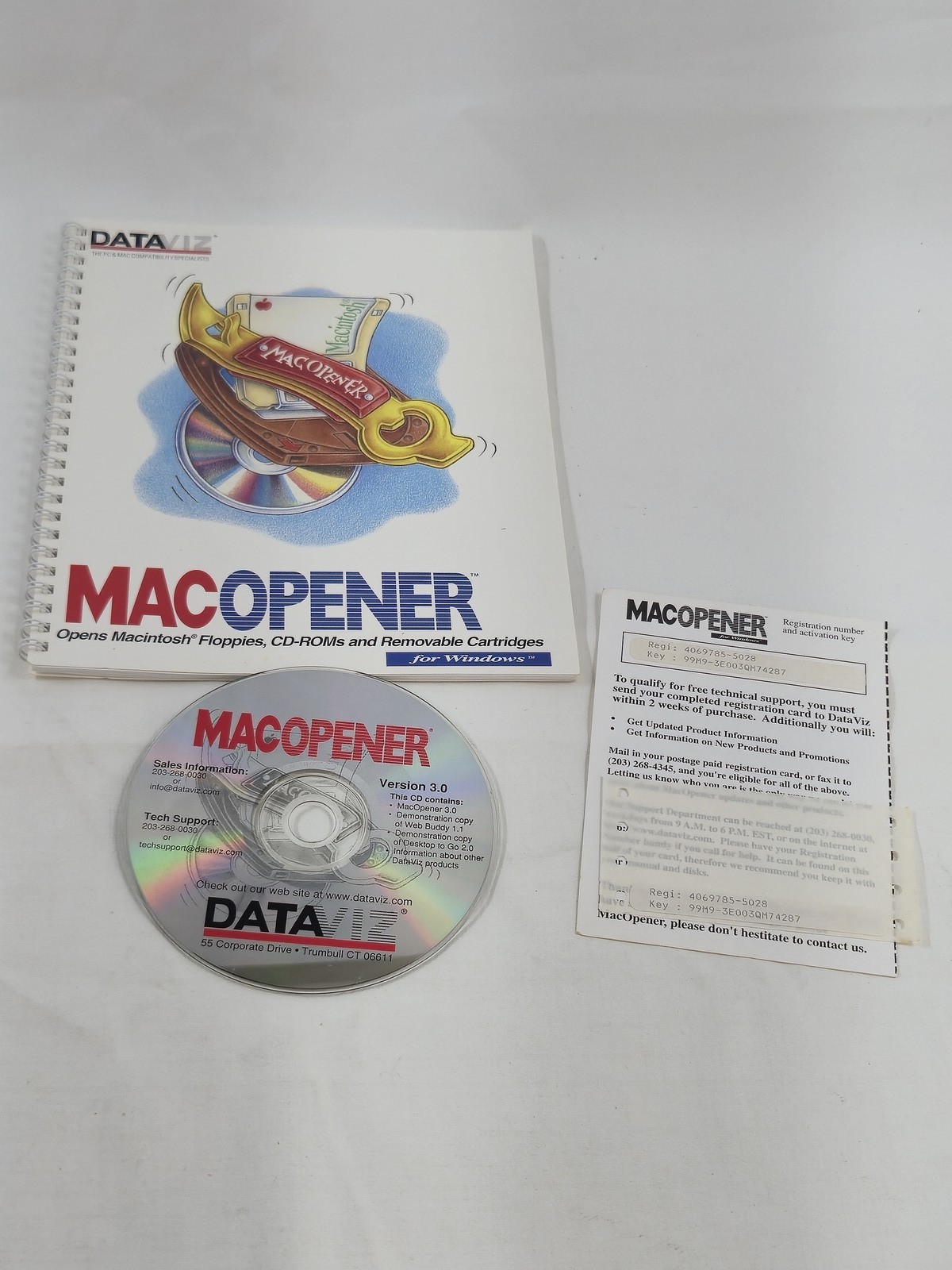 DataViz MacOpener 3.0 for Windows 3.1 95 NT 4.0 & Connectix RAM Doubler 9 for