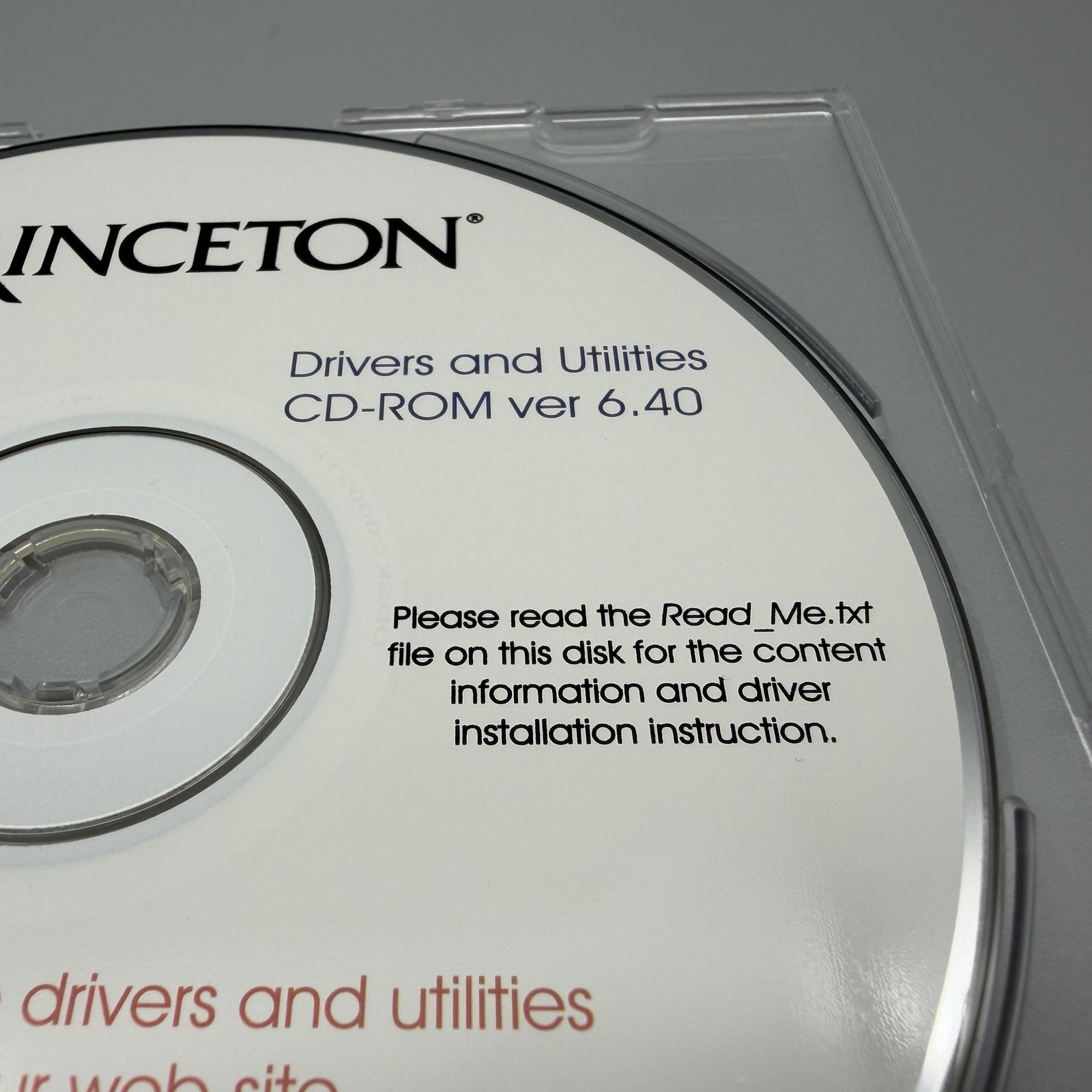 Vintage 2000 Princeton Monitor Drivers And Utilities CD-ROM Ver 6.40 Software