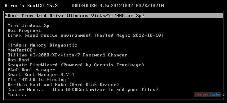 Hiren’s Boot CD 15.2 Bootable Utility Toolkit PC Diagnostics Repair Optimization