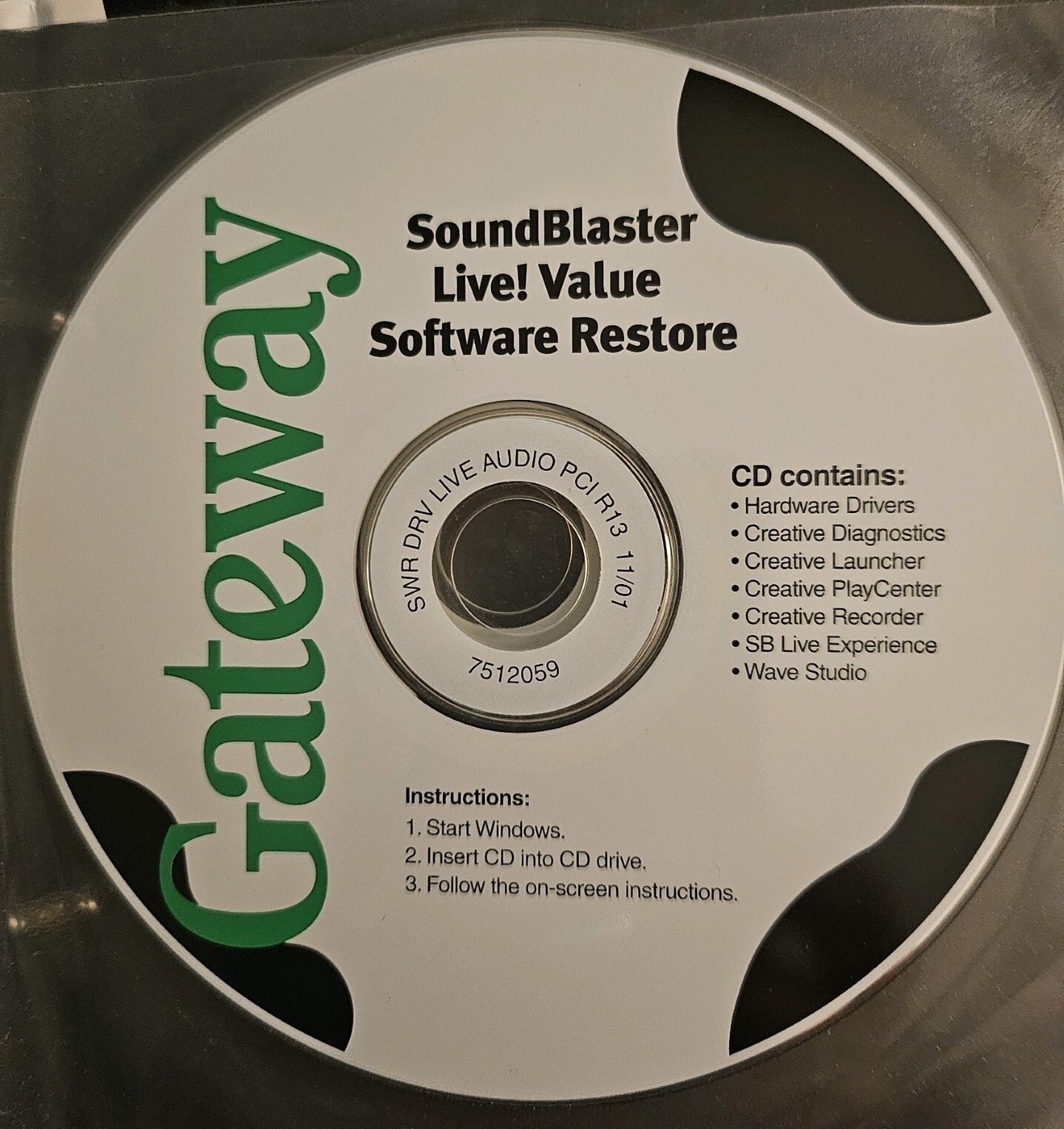 Gateway Restoration CDs with Manual – 9pc CD Disk Set Gateway Software