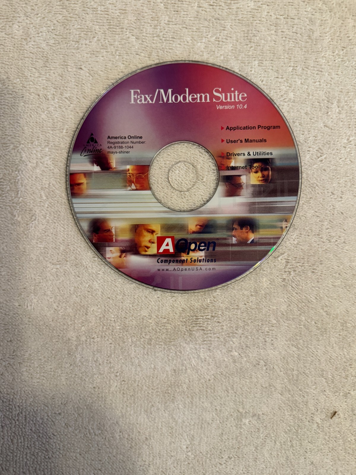 AOpen Fax/Modem Suite V10.4 – CD ONLY!!!!