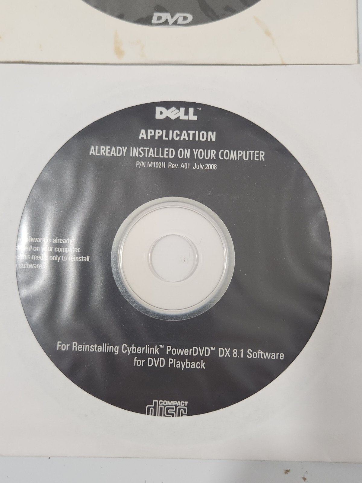 Dell Inspiron 1012 Drivers Utility Reinstall Disk, Works 9, ROXIO, word Perfect