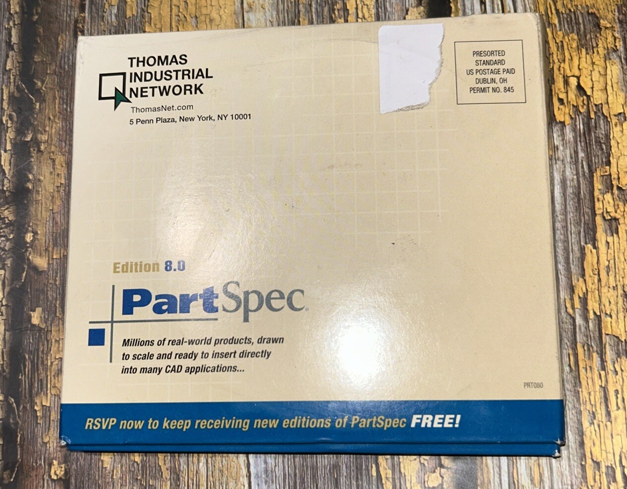 ThomasNet: PartSpec – Edition 8.0 – 8 CD-ROM Set Windows XP 2000 98 95 CAD Parts
