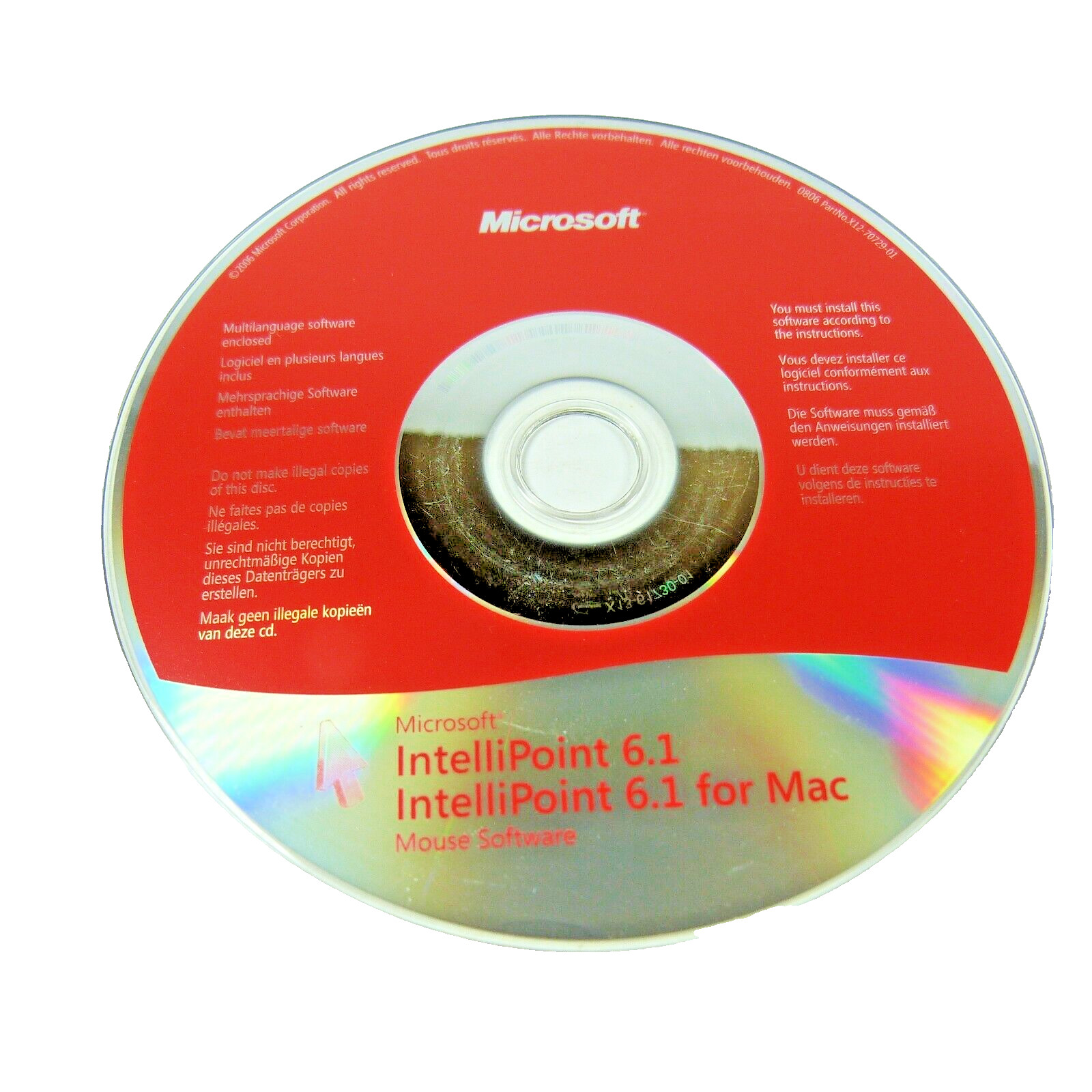 HP IntelliPoint 6.1 Mouse Software MAC and Windows disc only