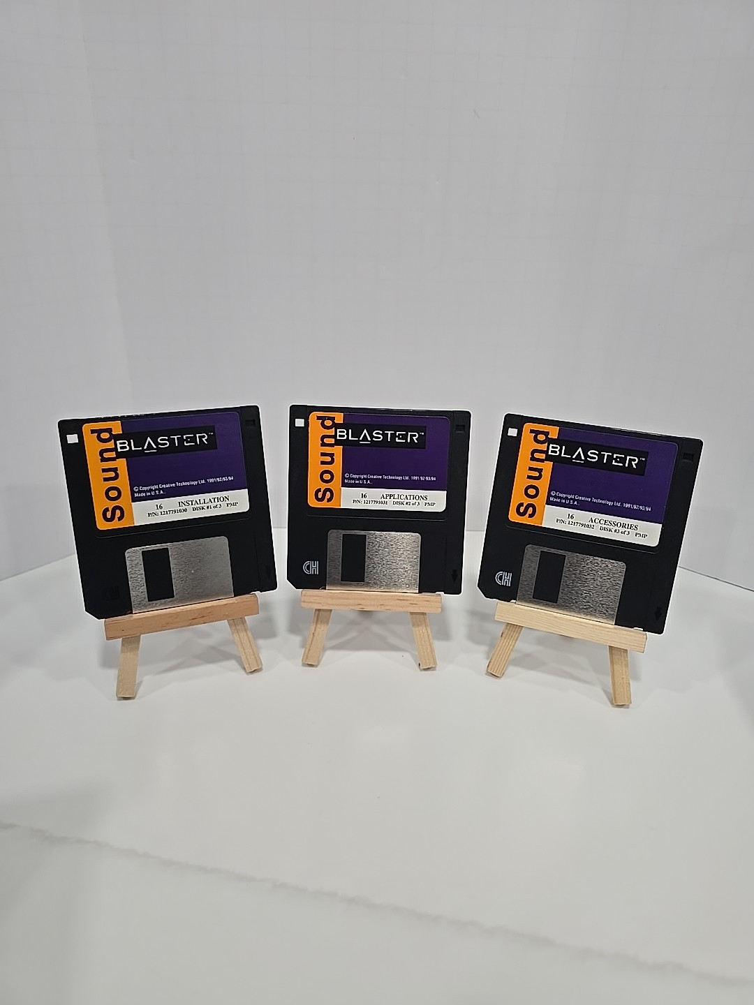 🕹 Vintage Creative Technology Sound Blaster 1994 Install Apps 3.5″ Floppy Disks