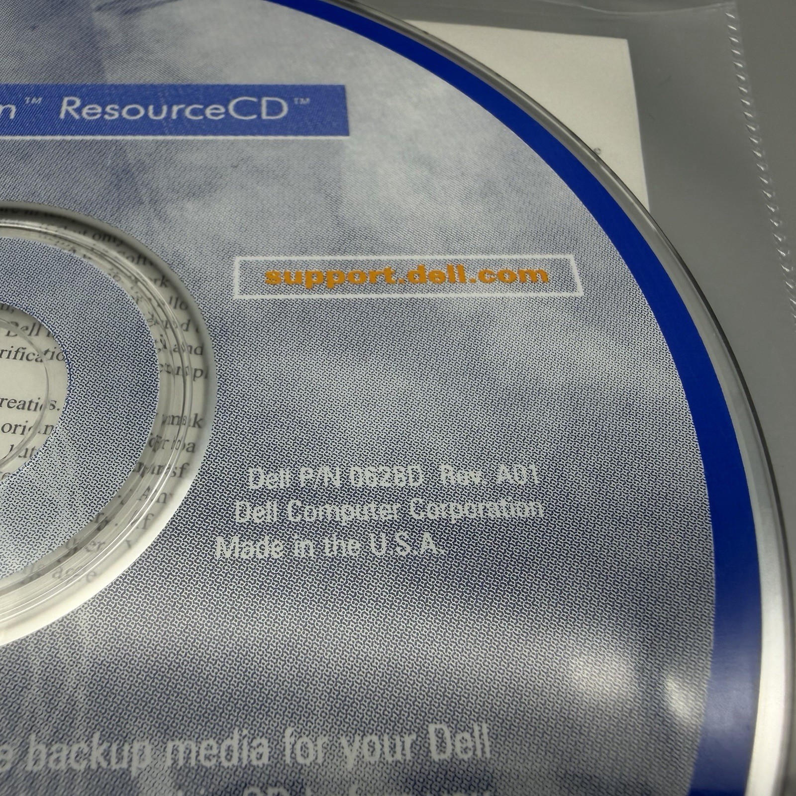 1999 Dell Dimension Resource CD Rom P/N 0628D OEM Software Drivers & Utilities