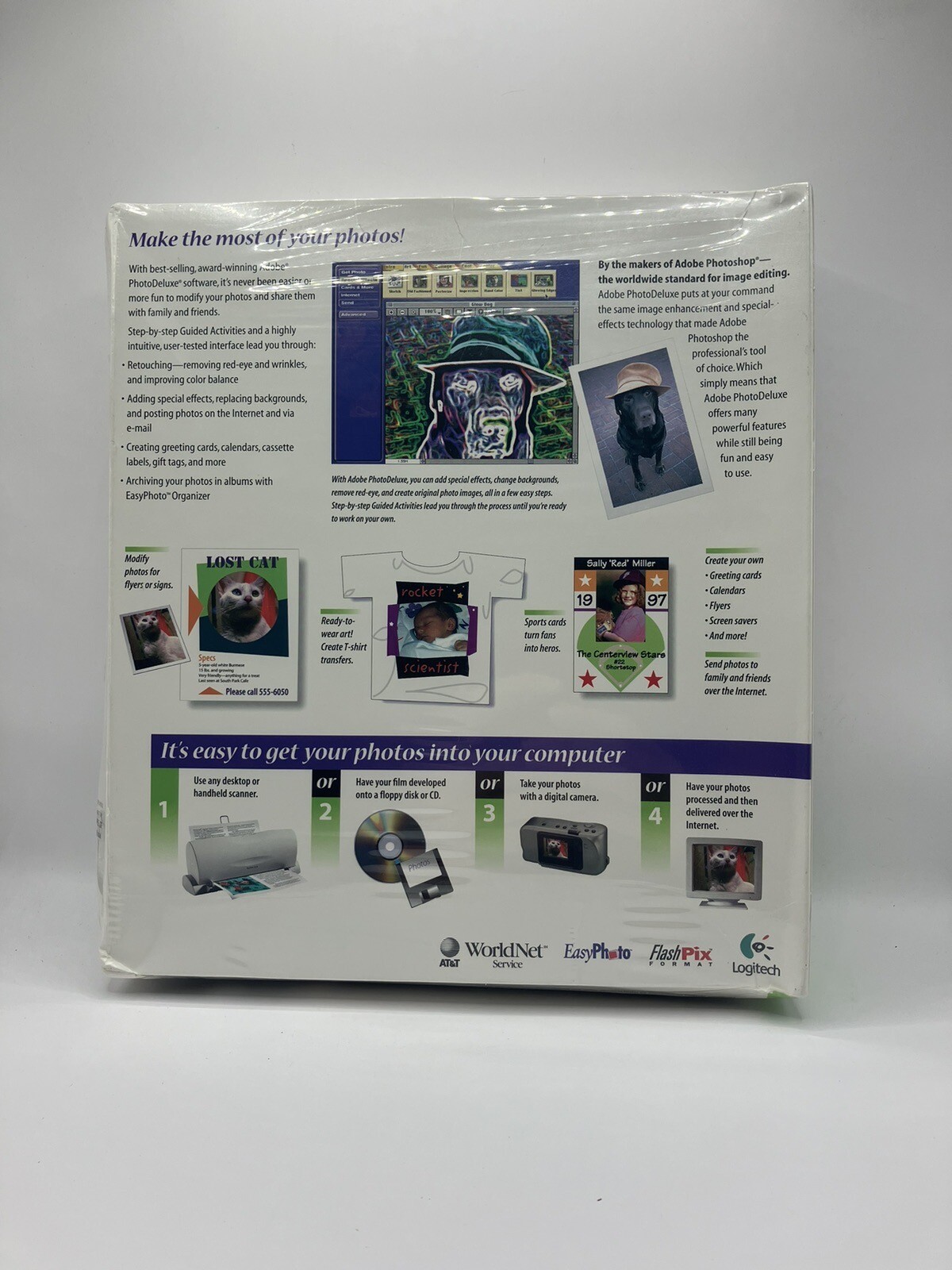VTG Adobe Photo Deluxe 2.0 For Macintosh MAC OS Used Resealed CD-ROM Photoshop