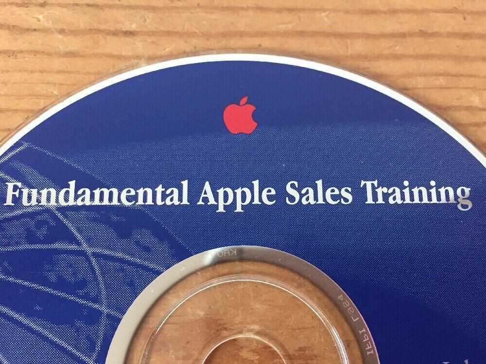 Set of 2 1997 Macintosh Mac OS 8 Fundamental Sales Marketing Training Tools CDs