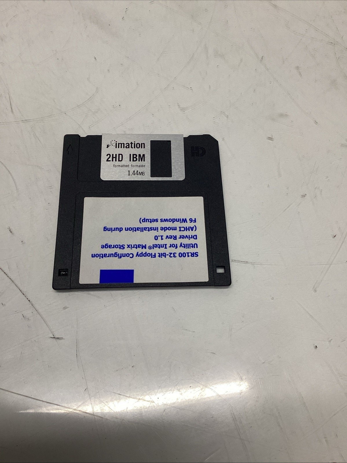 Intel AHCI Driver Floppy Disk SR100 32-bit Rev 1.0 for Windows F6 Setup P-782