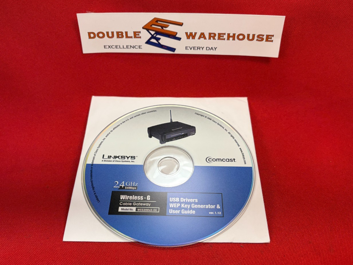 Linksys Comcast 2.4 GHz Wireless-G USB Drivers, WEP Key Generator & User Guide