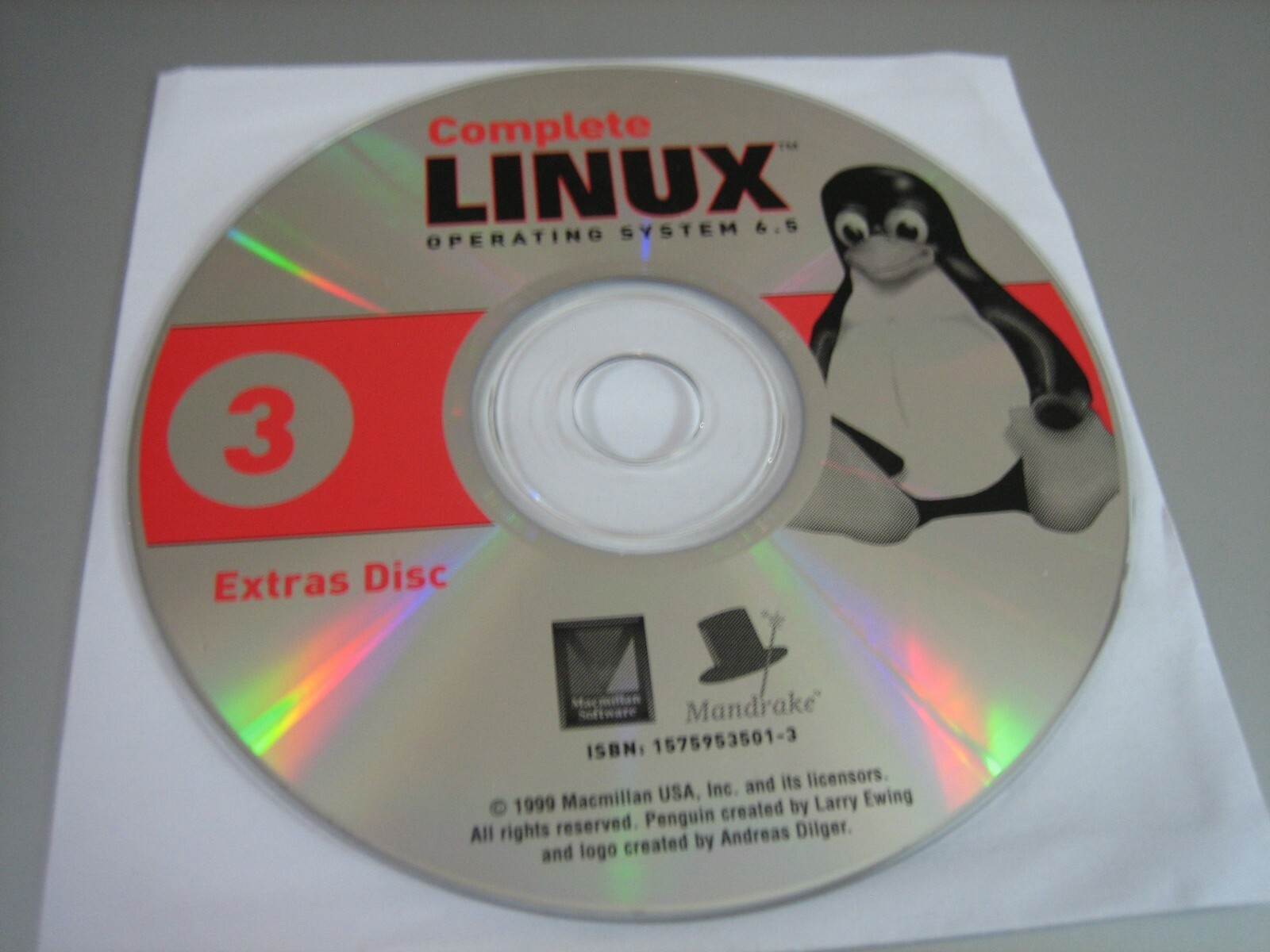 Linux Operating System 6.5 (Extras Disc) (PC, 1999) – Disc 3 Only!!!