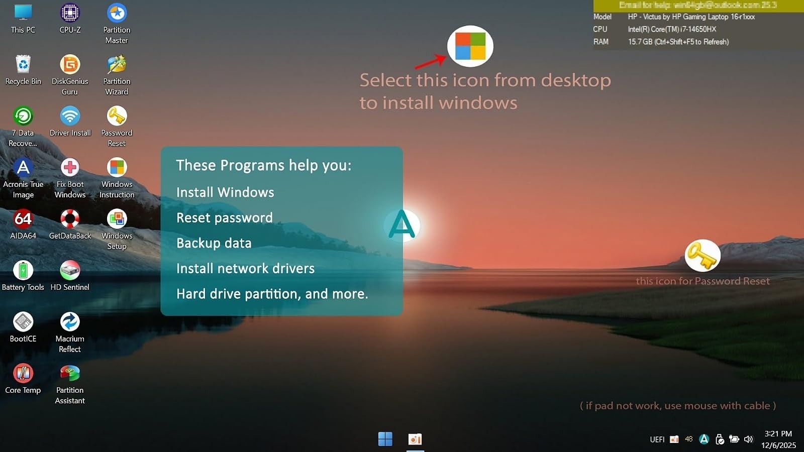 32GB Bootable Windows 10 & 11 USB Drive – Install/Recovery Tool