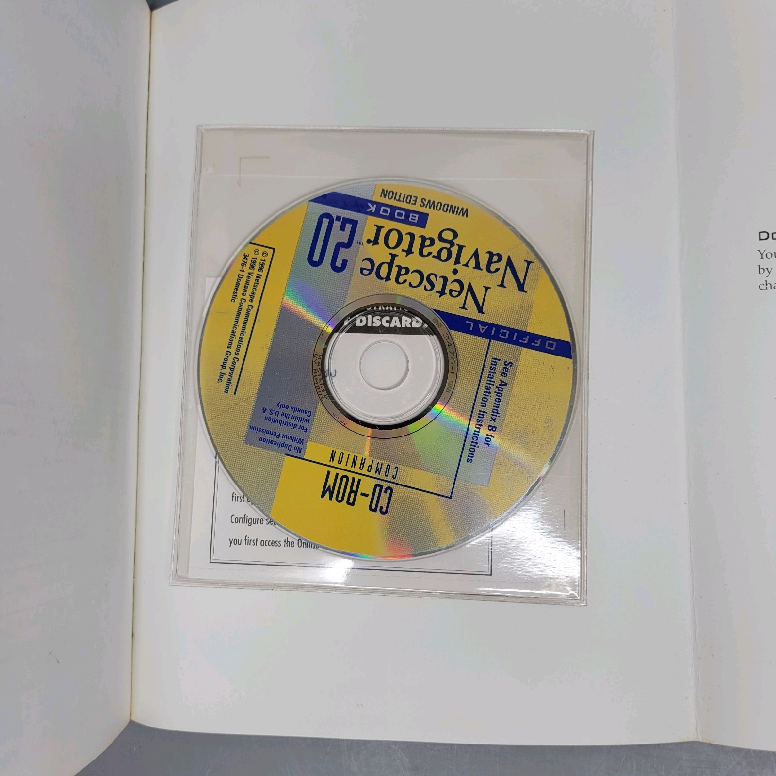Netscape Navigator 2.0 Windows Edition Plus Personal Edition Books w/ CD-ROM