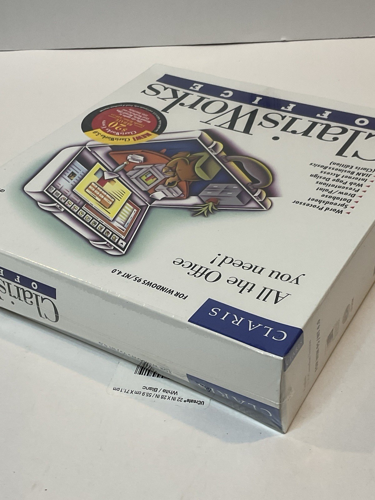 Vintage Software IBM PC ClarisWorks Office 5.0 1997 NOS Sealed