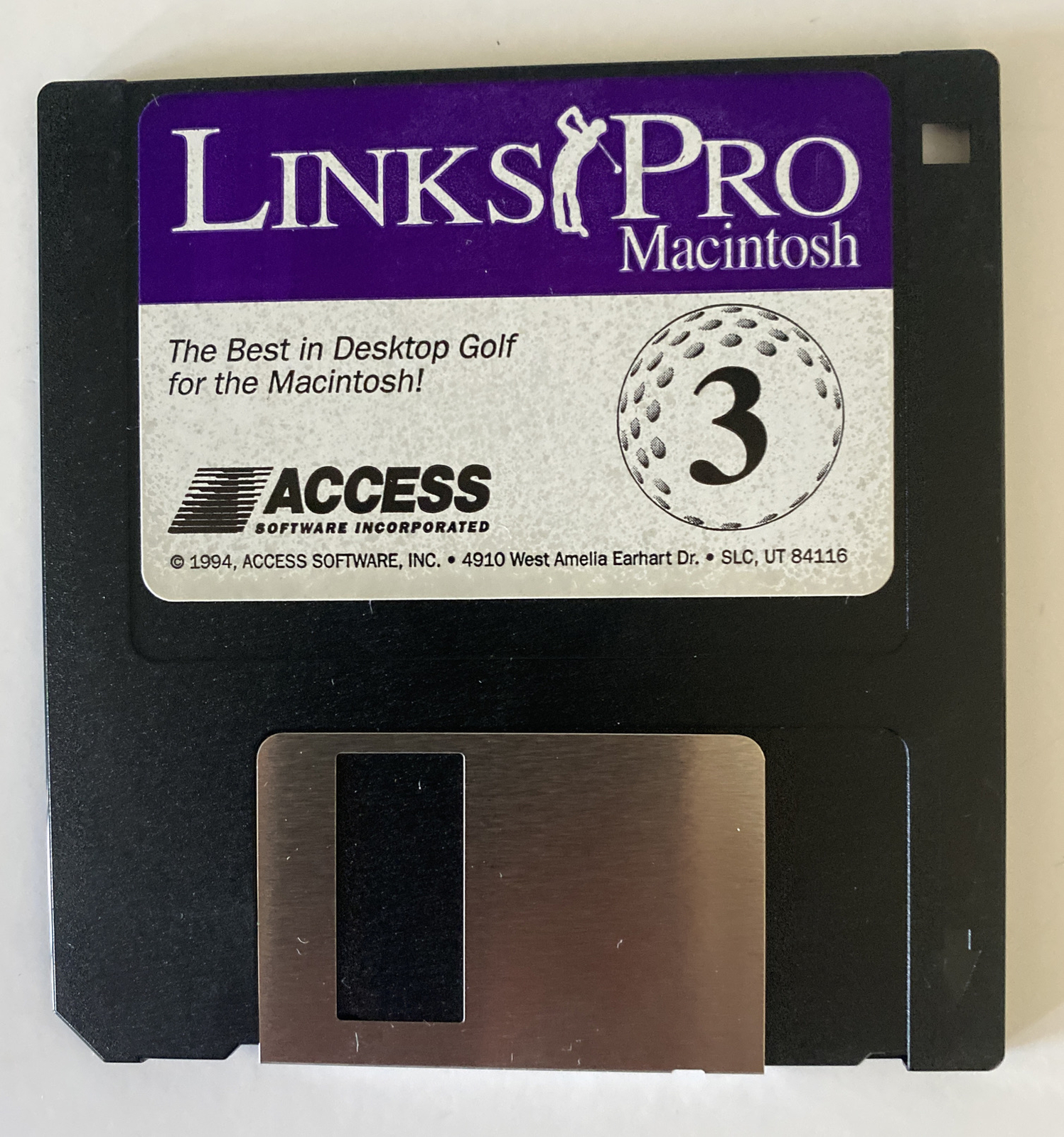 Links Pro Macintosh CD-Rom by ACCESS Software Inc 1994 Set of 3 CD’s Vintage