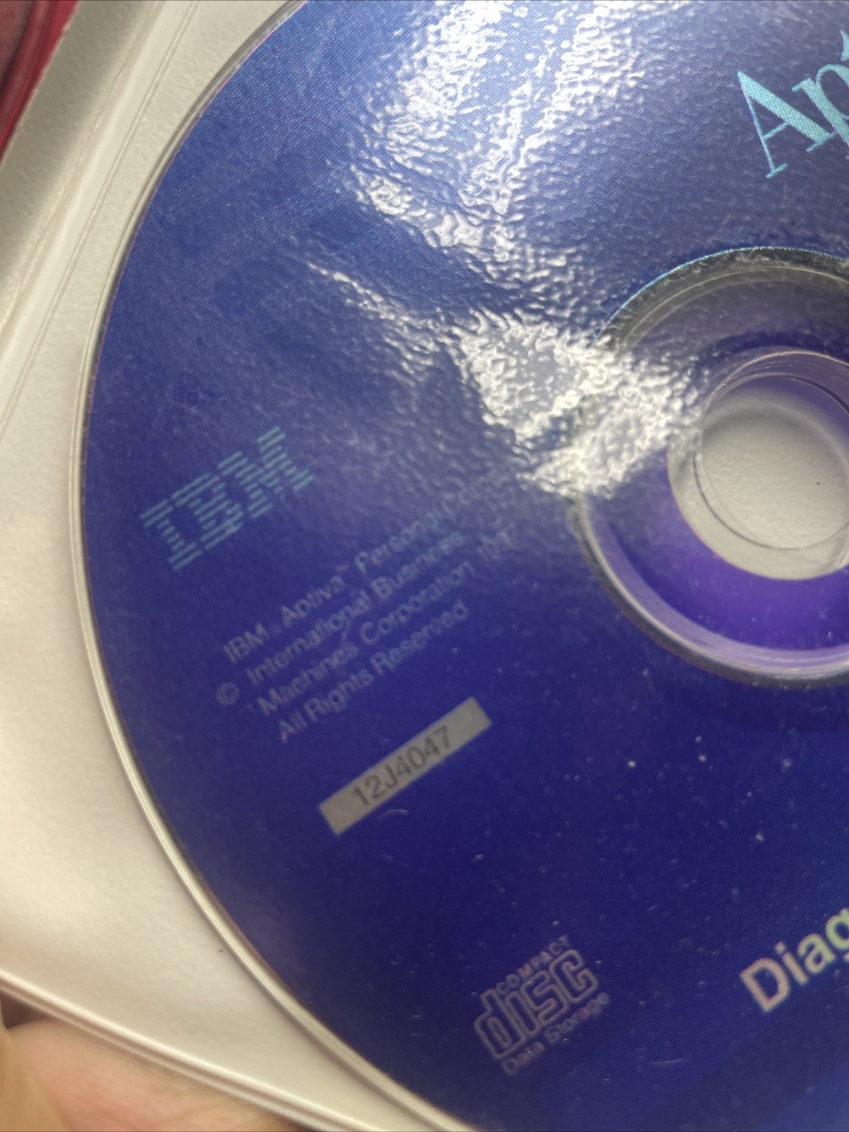 IBM Aptiva Product Recovery And Diagnostics and Utilities CD