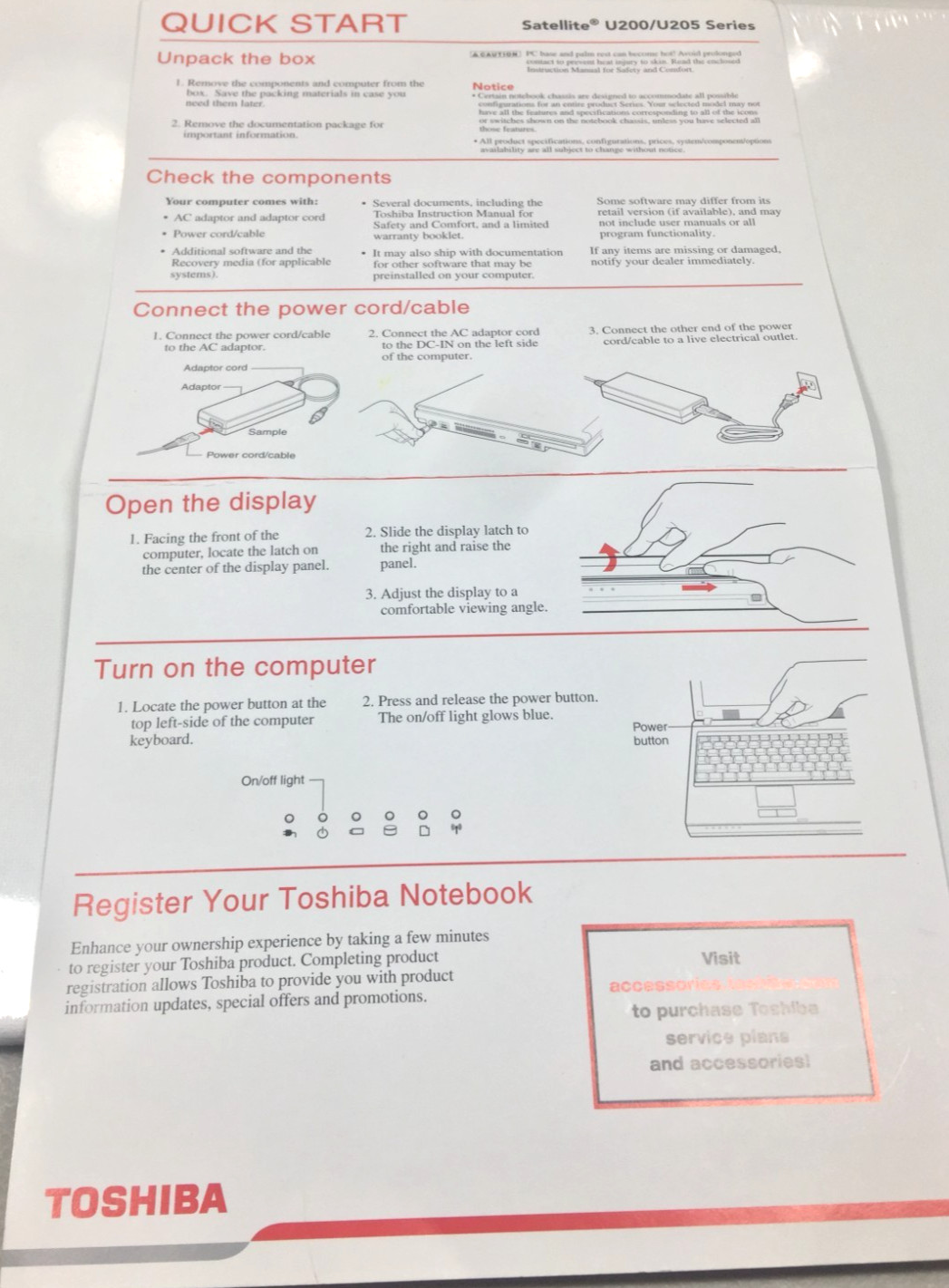 Toshiba Manuals & Recovery KIT Applications/Drivers DVD Satellite U200/U205 CD