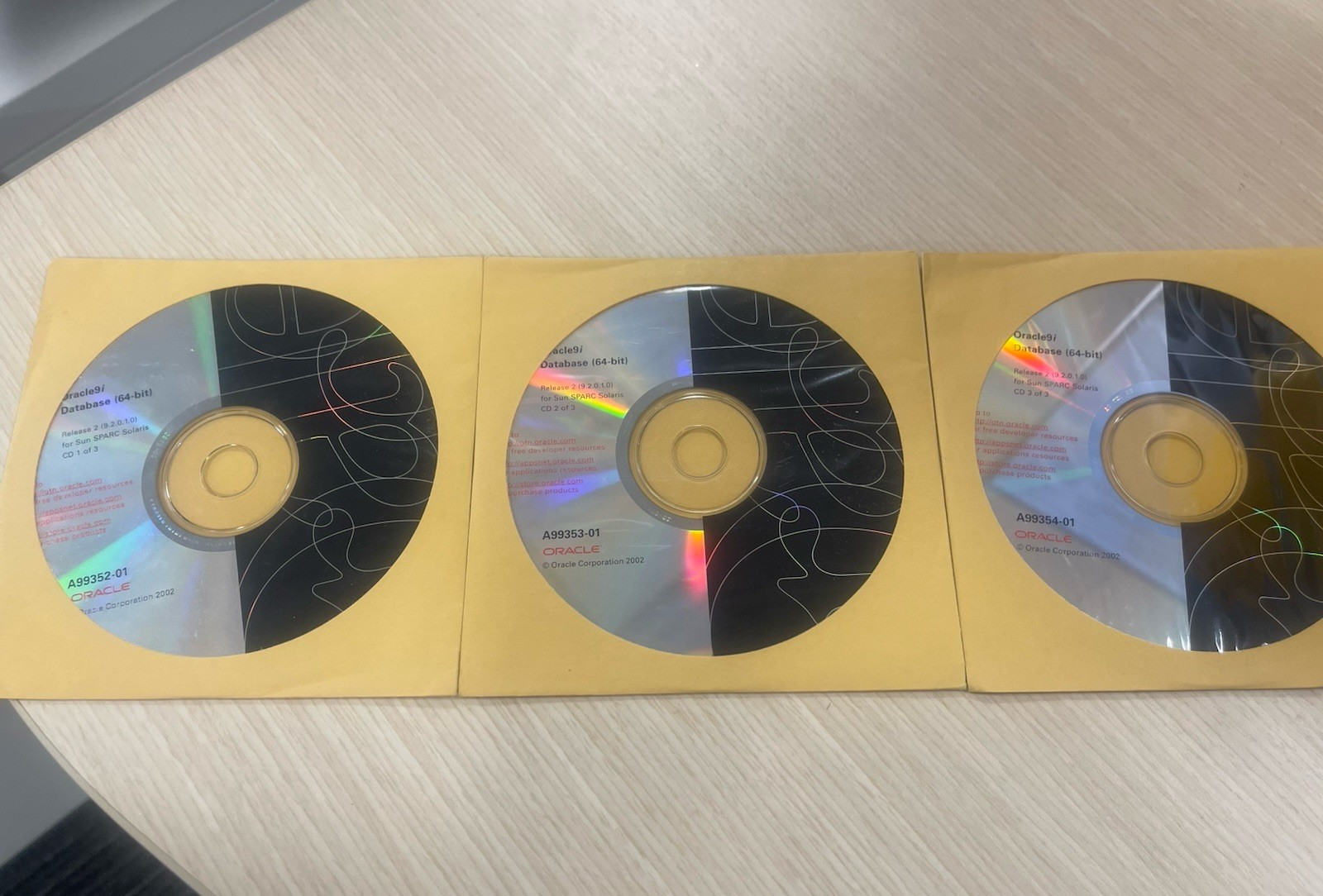 Sealed Oracle9i Database Release 2 64-bit Solaris SPARC 3CD Set Rare
