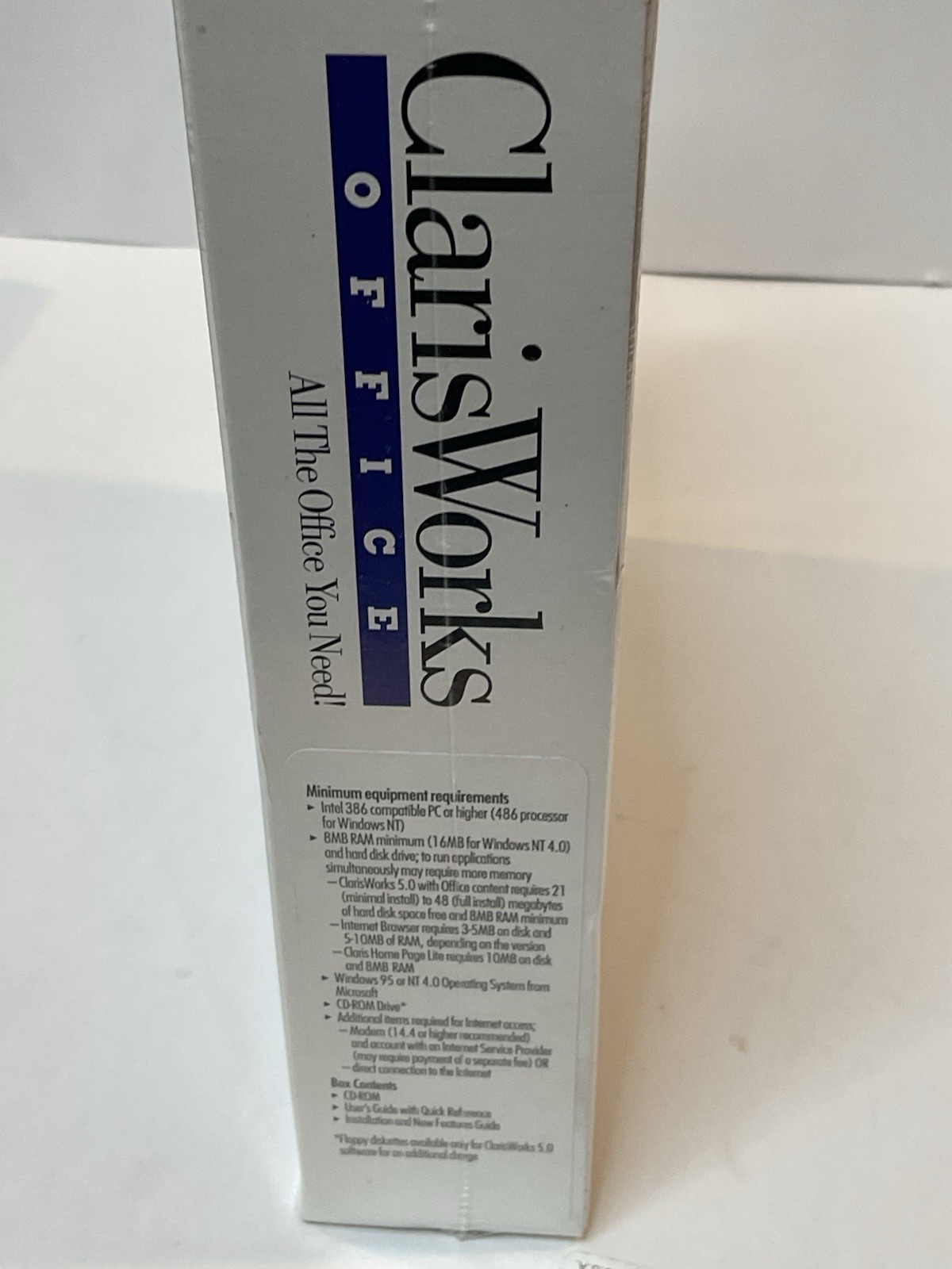 Vintage Software IBM PC ClarisWorks Office 5.0 1997 NOS Sealed