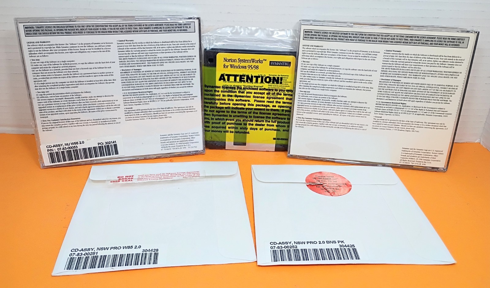 ☣️ Symantec Norton Utilities Version 2.0 SystemWorks PRO CD Software PC Tools