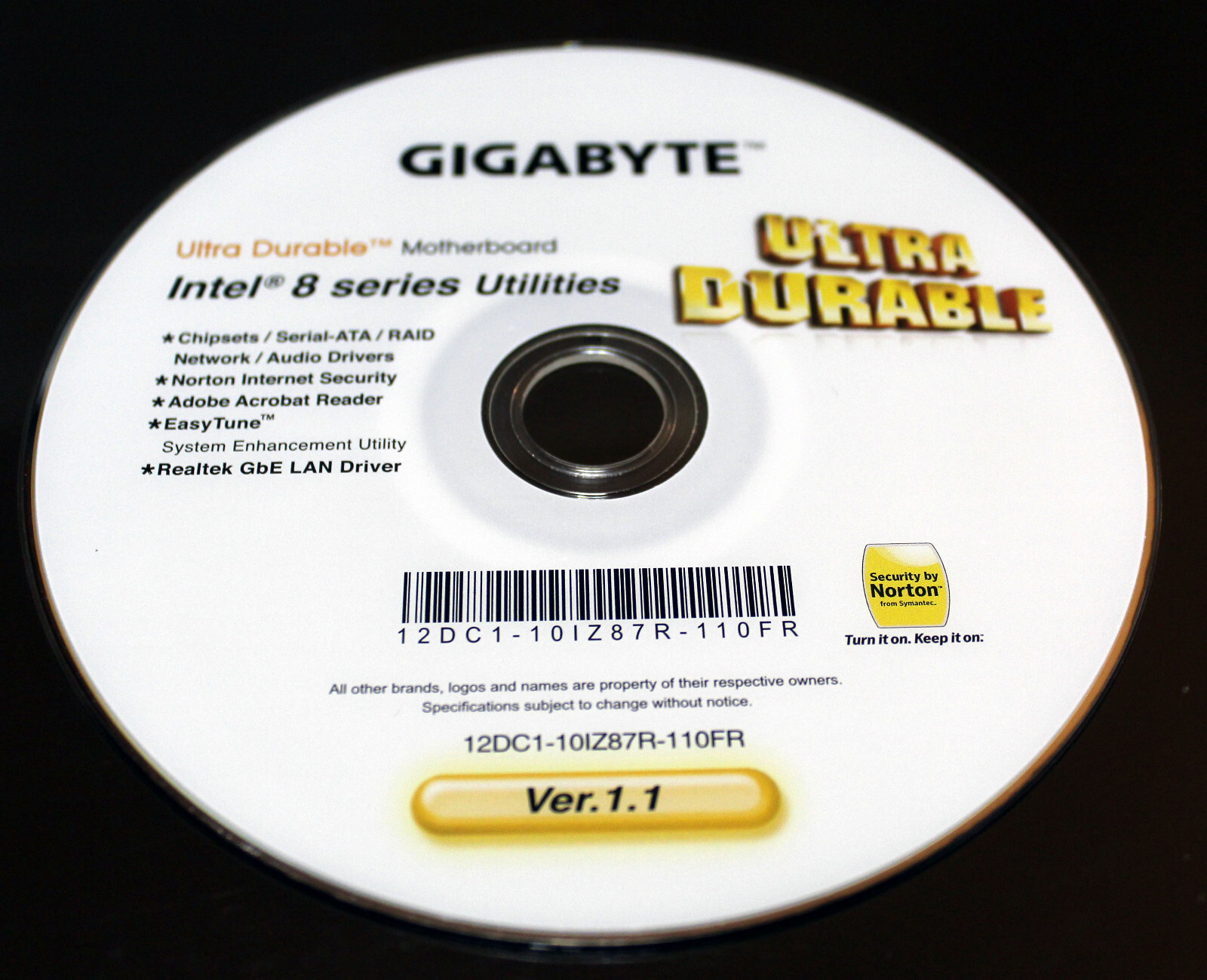 Gigabyte Intel 8 Series Utilities 12DC1-10IZ87R-110FR Ver. 1.1