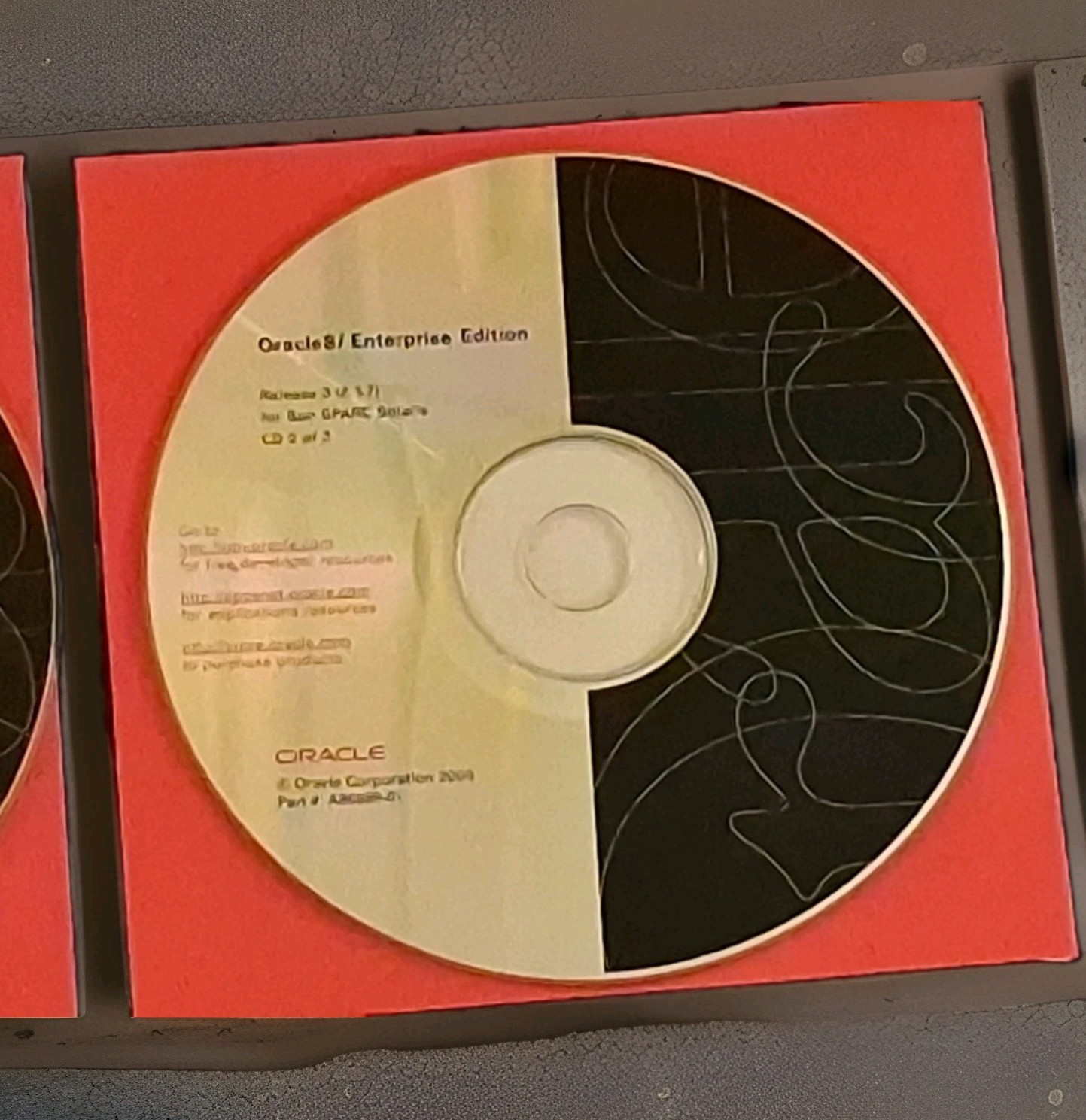 Oracle8i Enterprise Edition Release 3 8.1.7 Sun SPARC Solaris 2-CD Set Vintage
